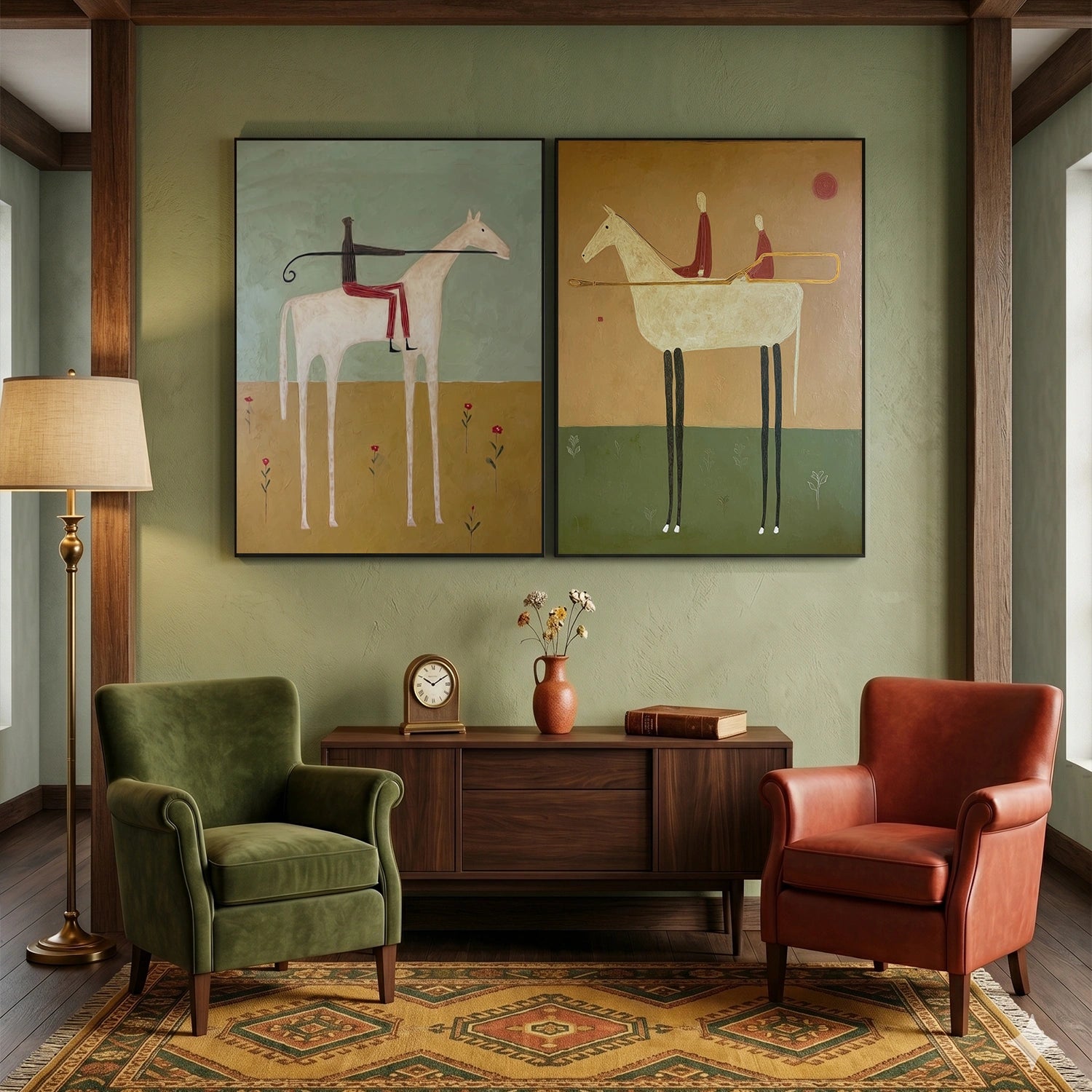Americana Wall Art Set of 2 #VE090