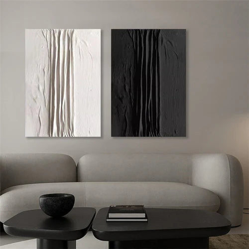 Absctact Textured Painting Canvas Set of 2 #MM283