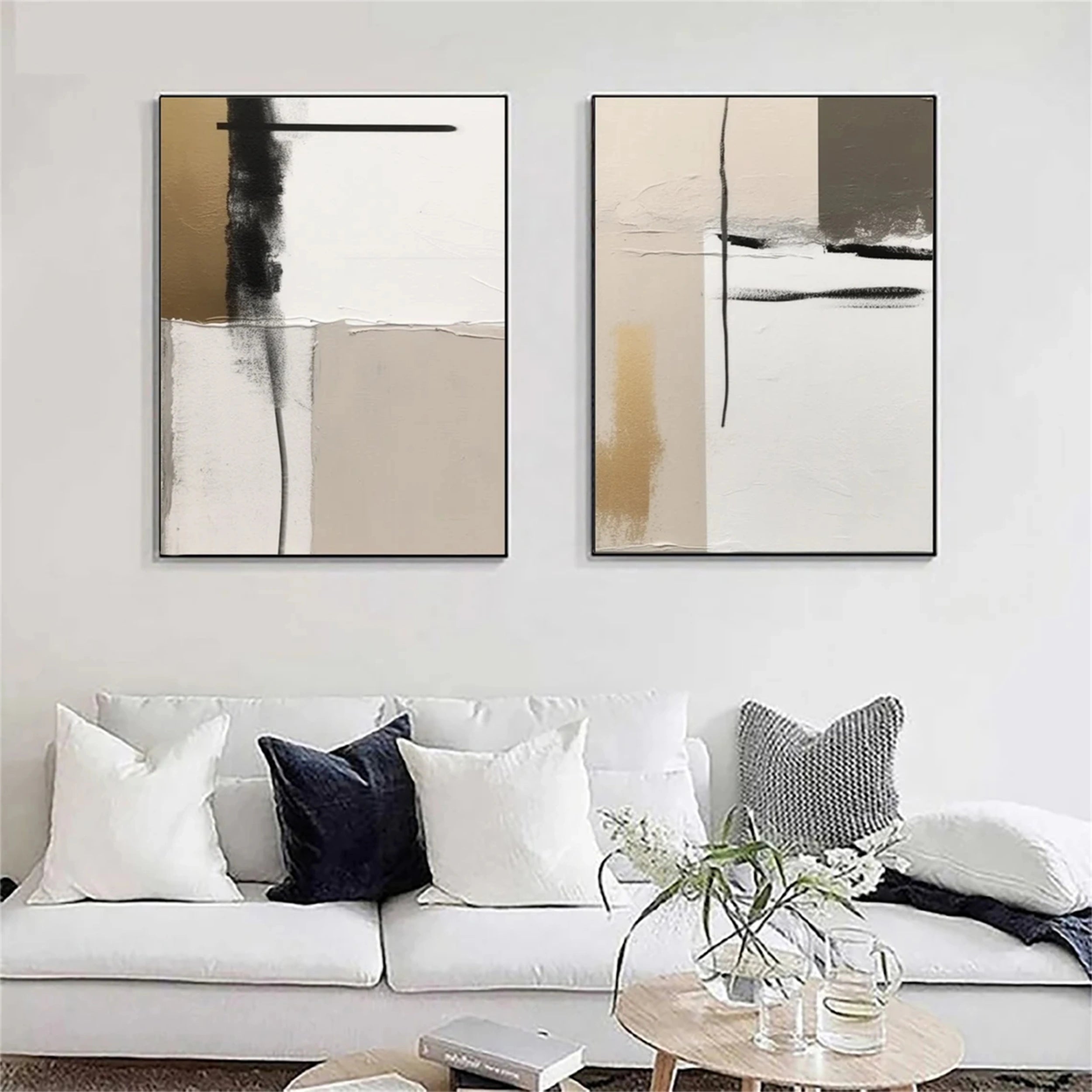 Abstract Painting Set of 2 #AB 093