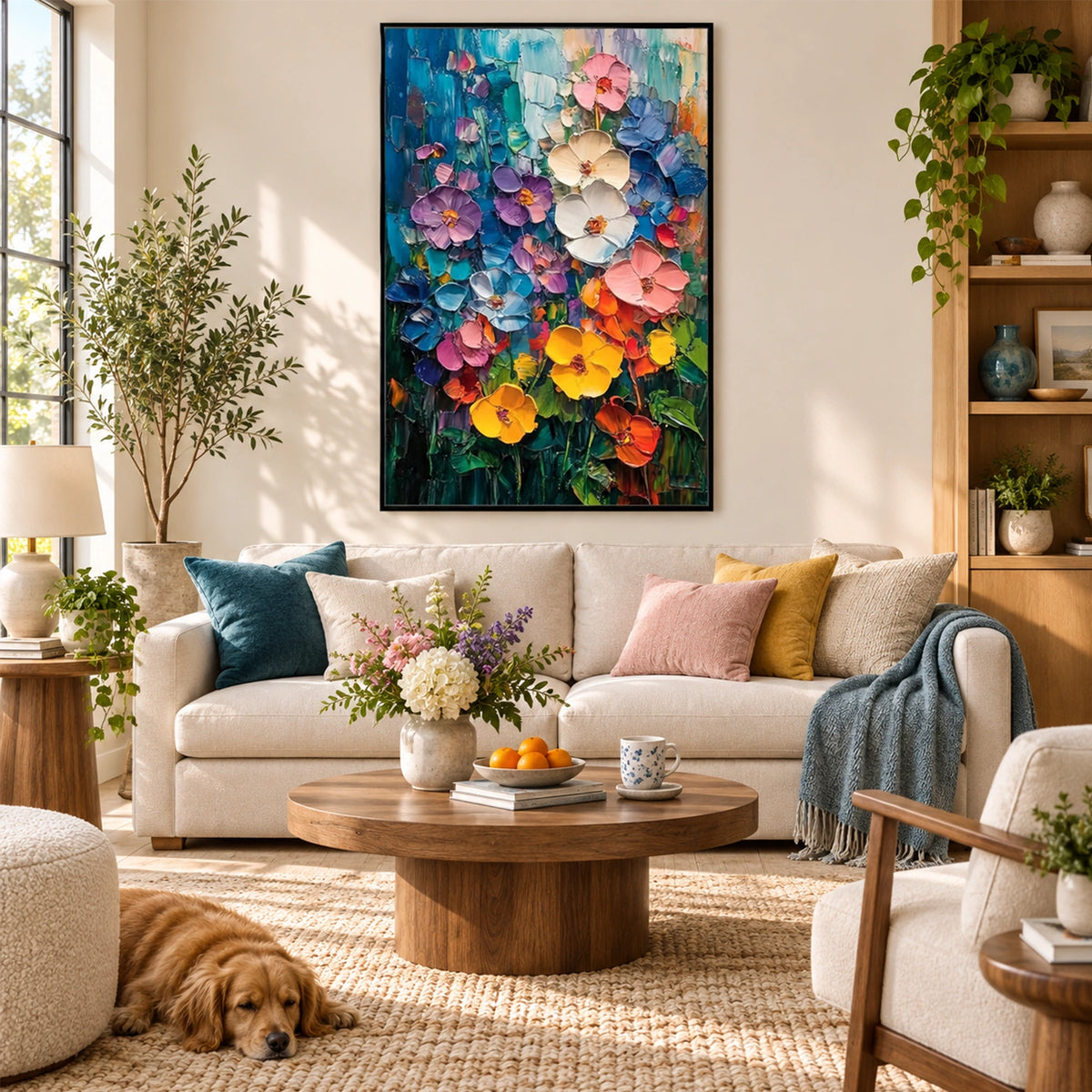 Flower & Tree Abstract Canvas # FT 420