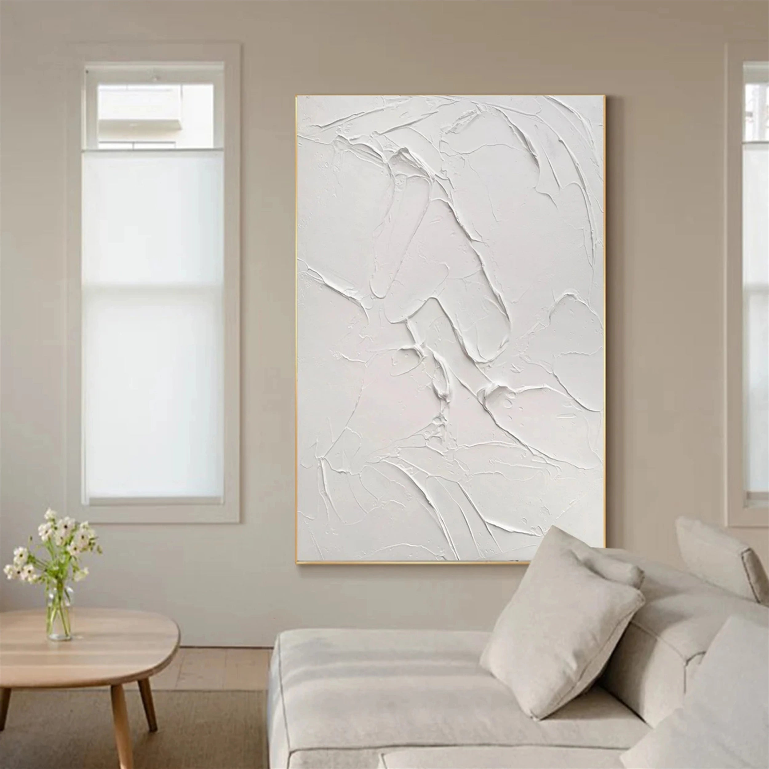 Plaster Art Minimalist Textured Painting #MM151