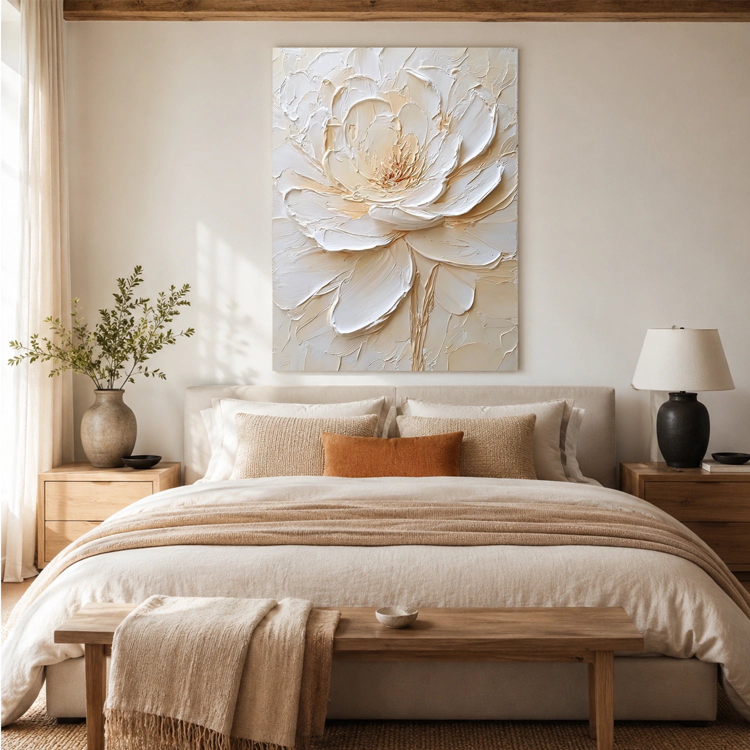 Flower & Tree Abstract Texture Canvas # FT 396