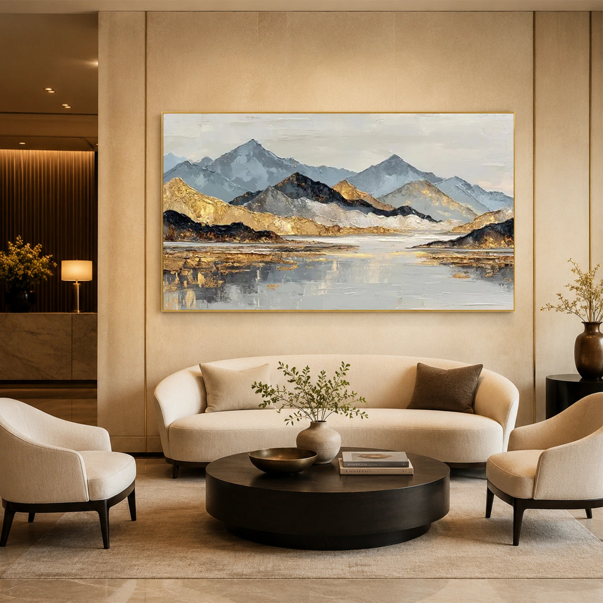 Minimalist Mountain Texture Canvas # MM475