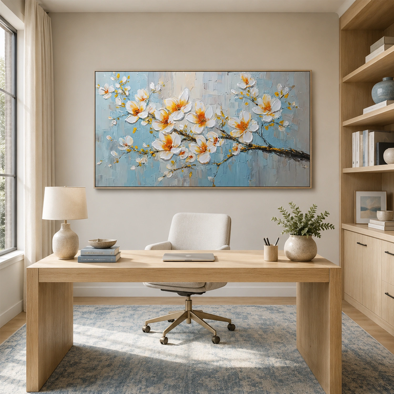 Flower & Tree Abstract Texture Canvas # FT 391