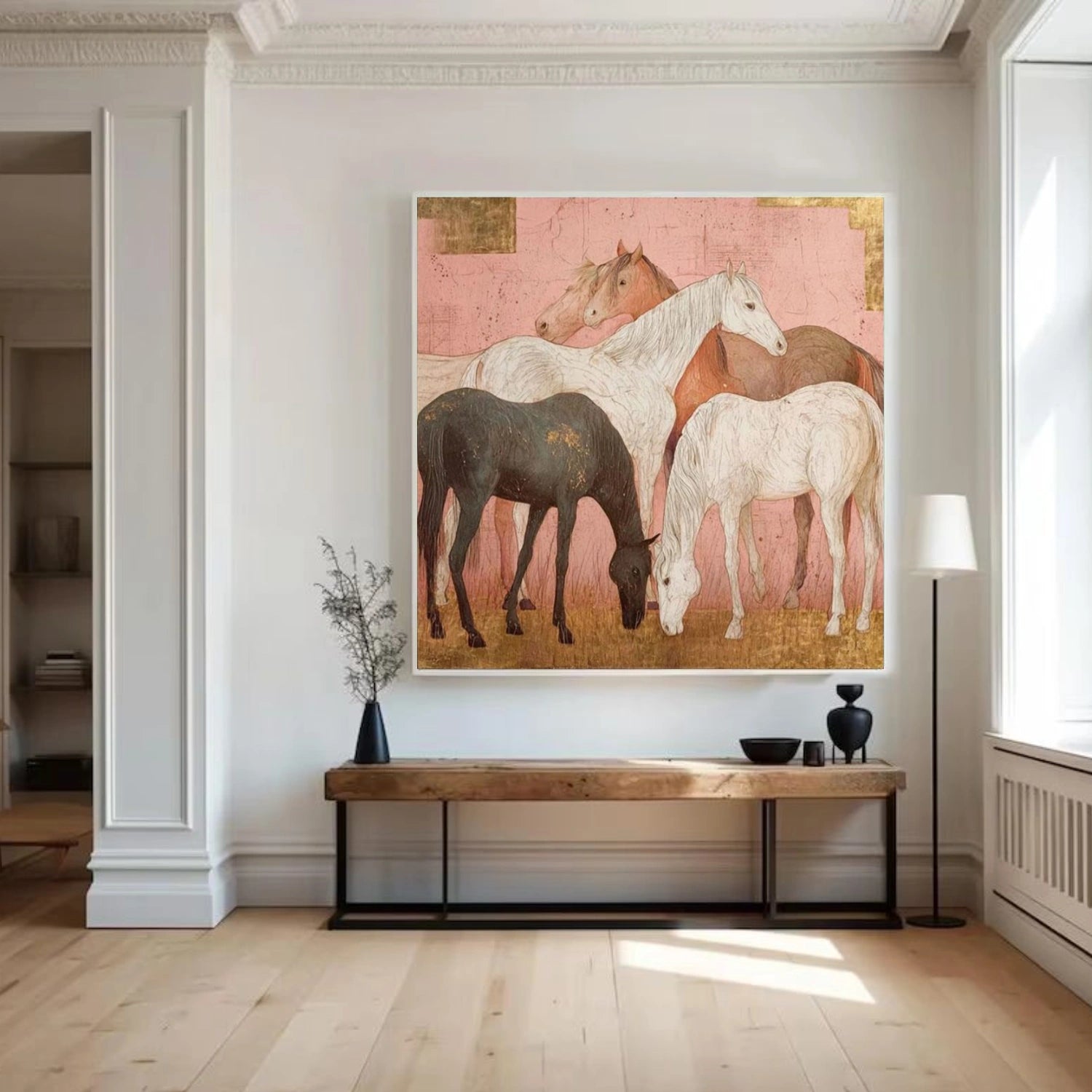 Abstract Animal Canvas Art #AP213