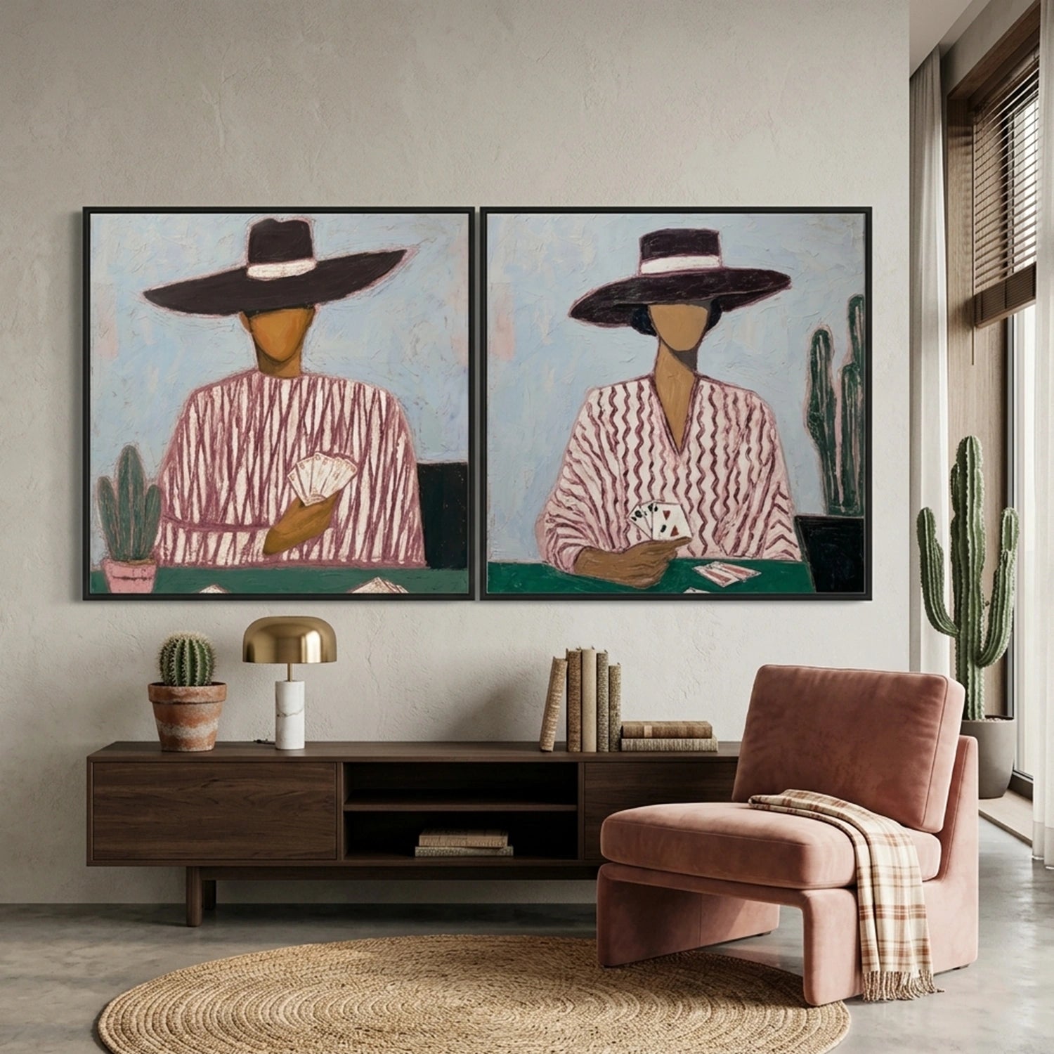Americana Wall Art Square Set of 2 #VE013