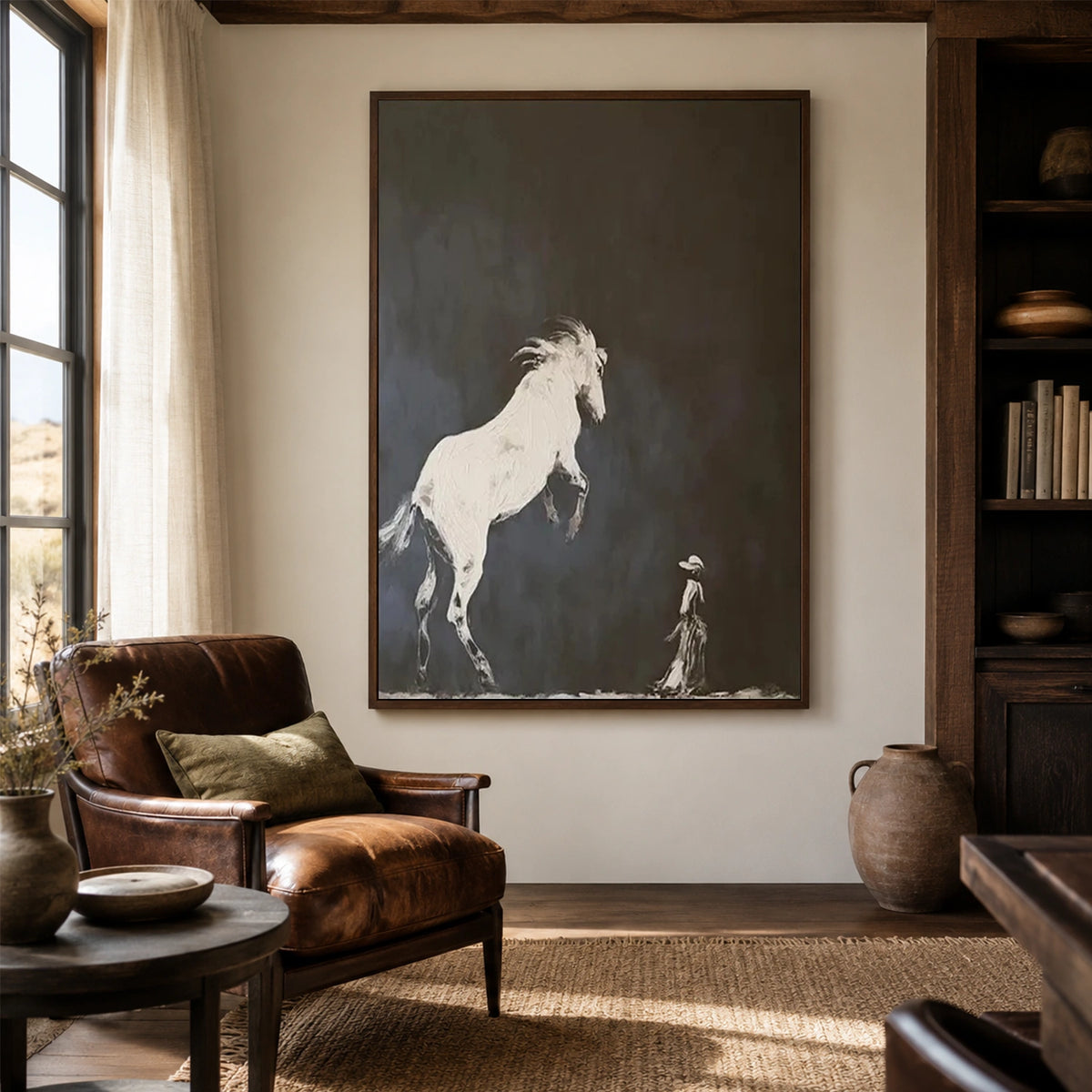 Abstract Animal Canvas Art #AP252