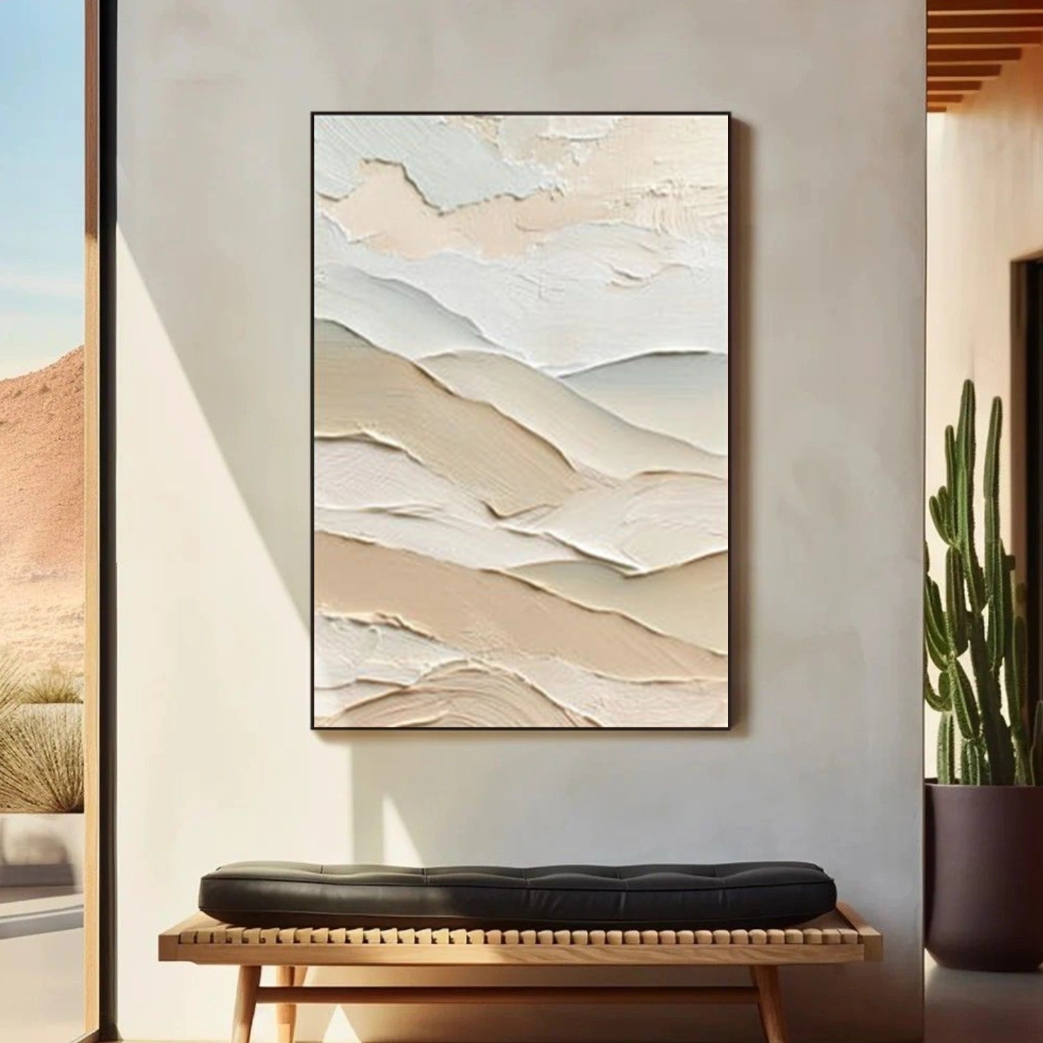 Minimalist Mountain Texture Canvas # MM393