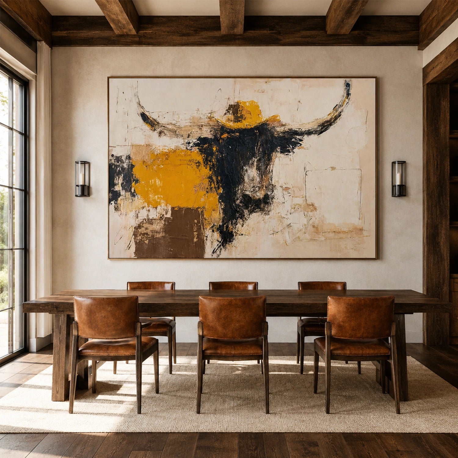 Abstract Animal Canvas Art #AP250