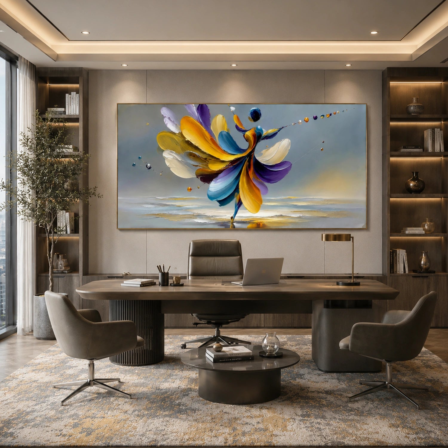 Abstract Portrait Texture Wall Art #PT 081