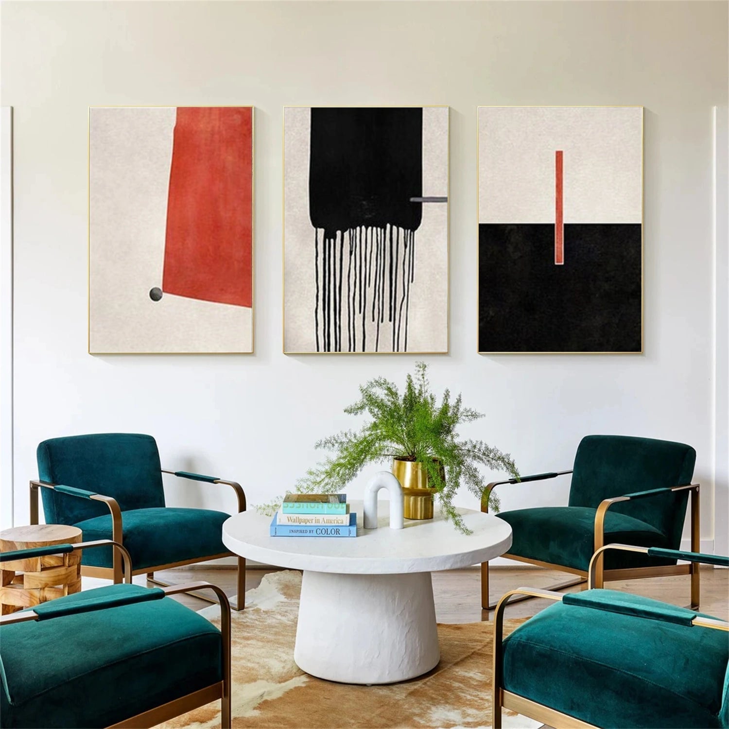 Abstract Wall Art Set of 3 # AB645