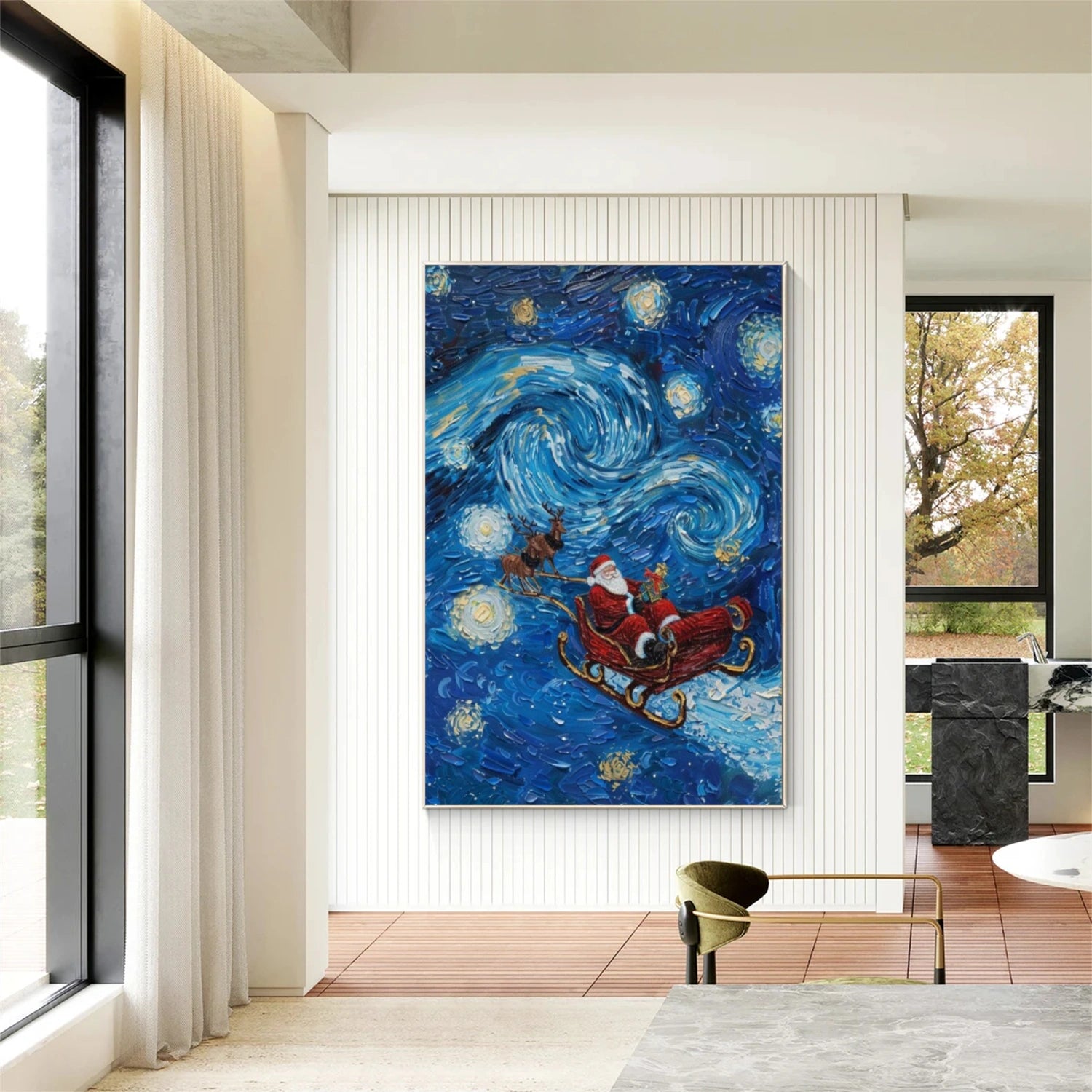 Colorful Abstract Portrait Texture Wall Art #PT022