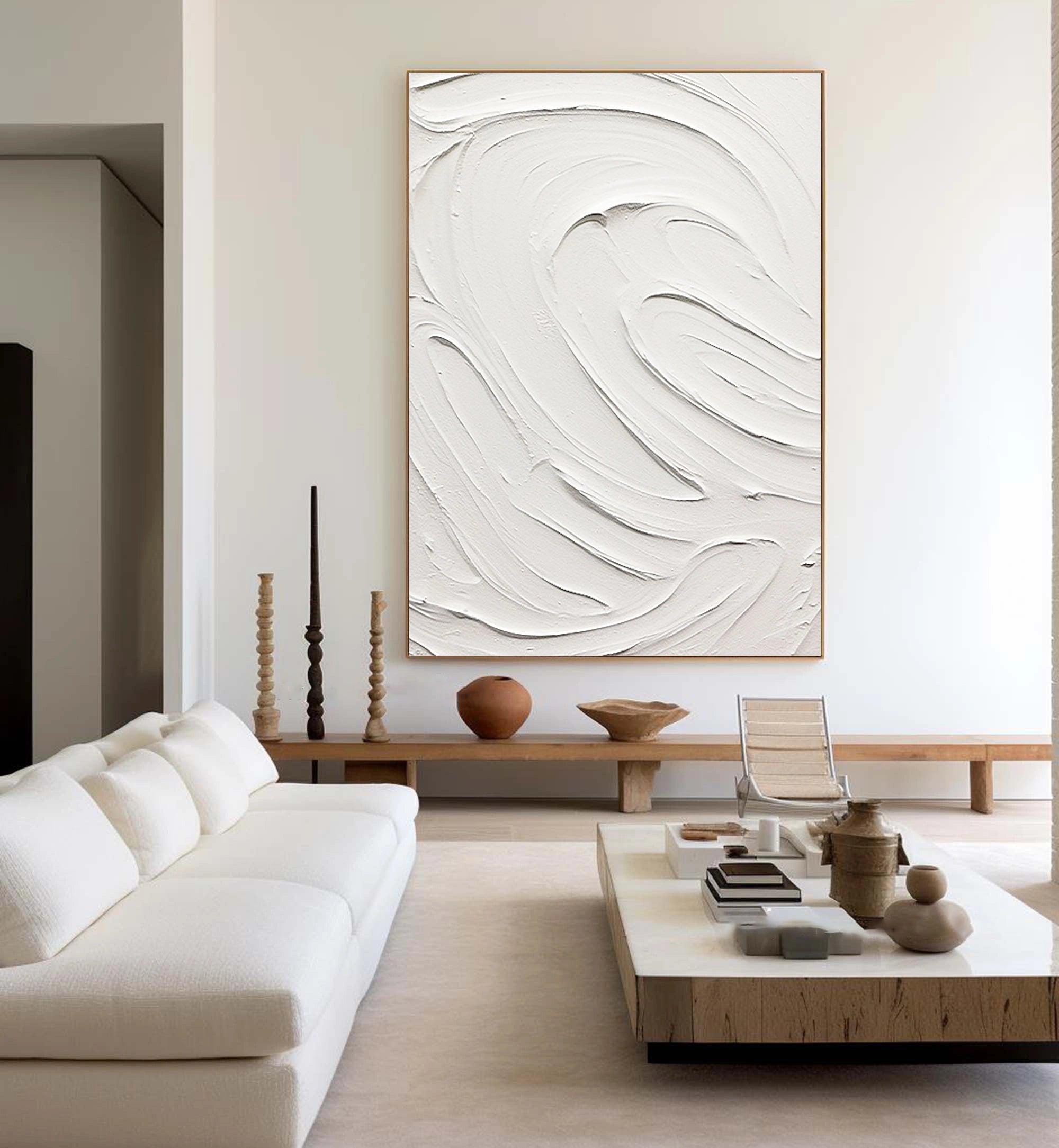 Plaster Art Minimalist Textured Painting #MM099