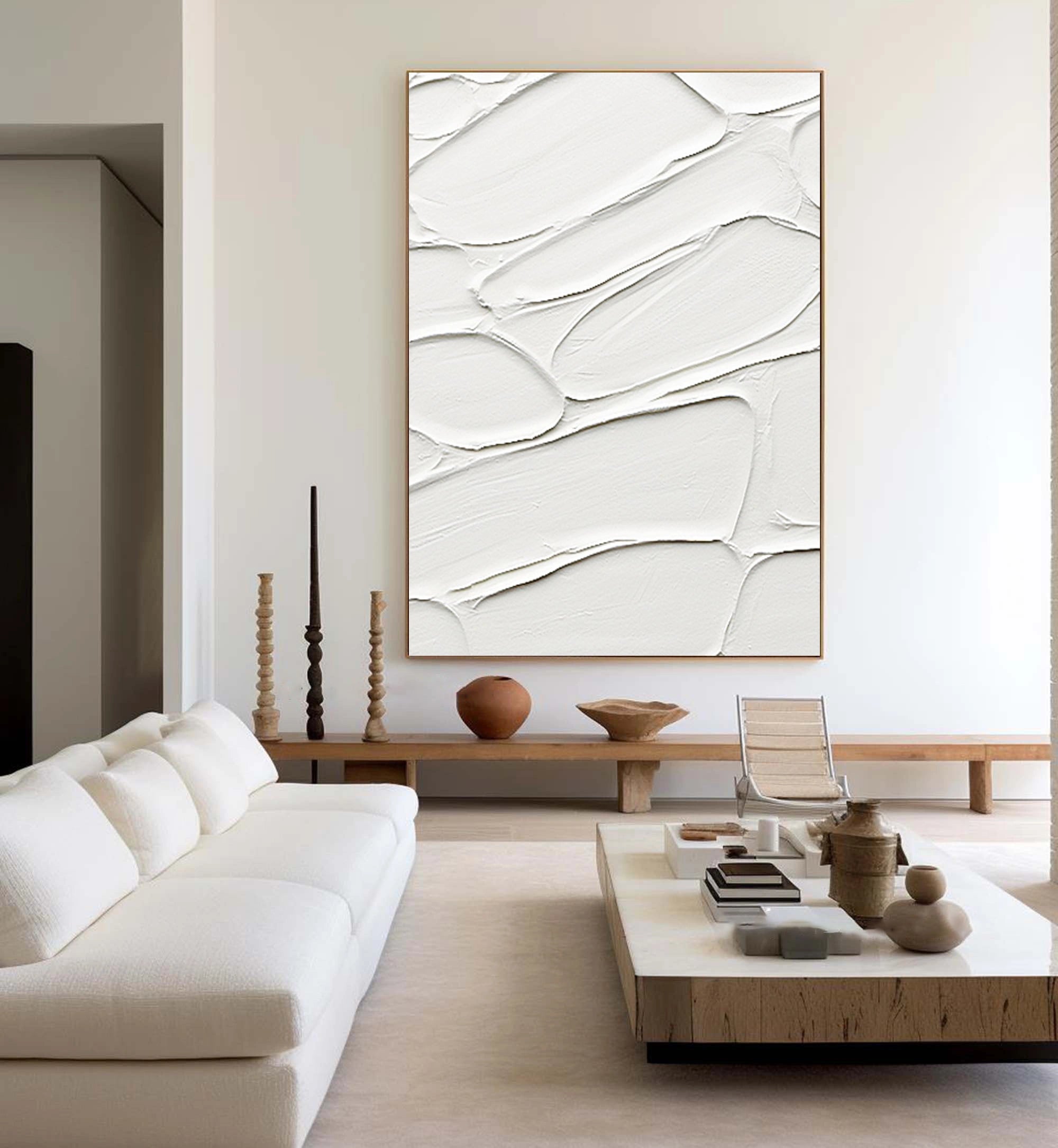 Plaster Art Minimalist Textured Painting #MM098