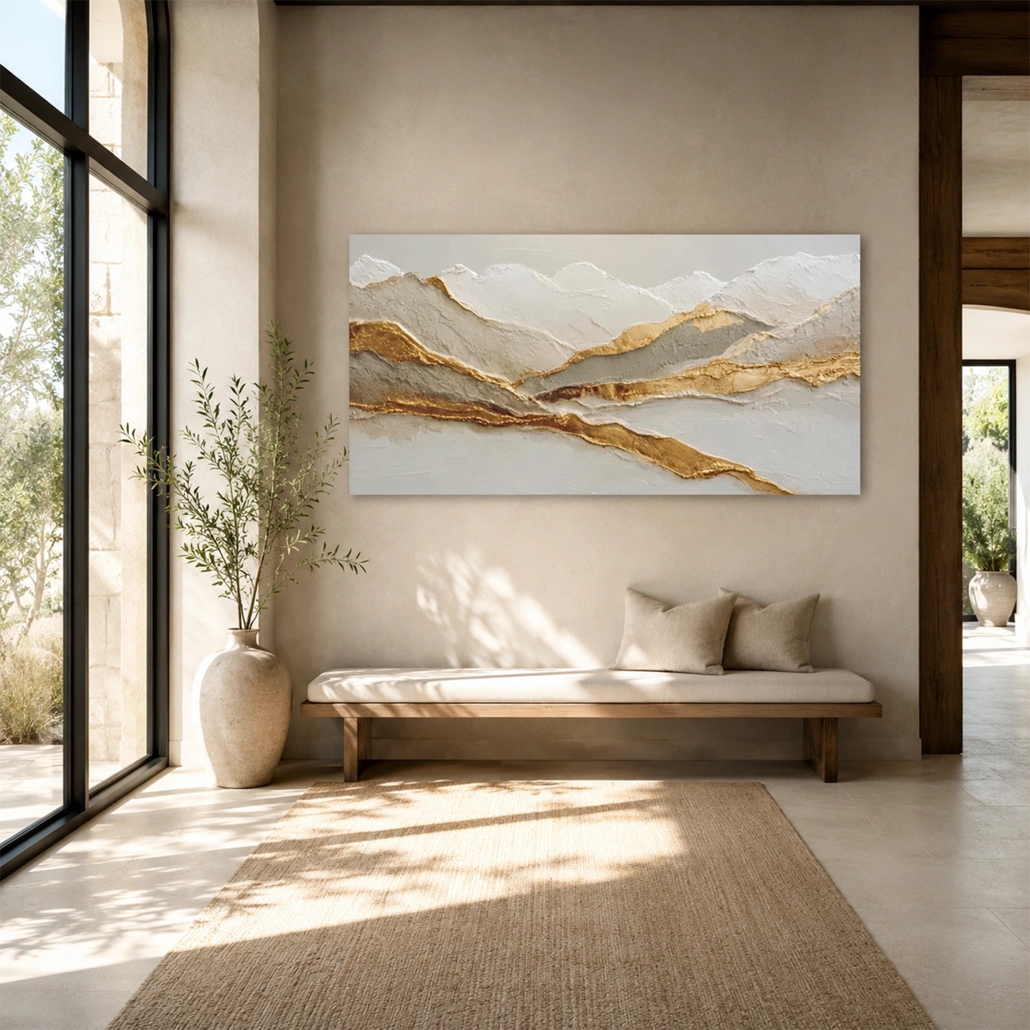 Minimalist Mountain Texture Canvas # MM461