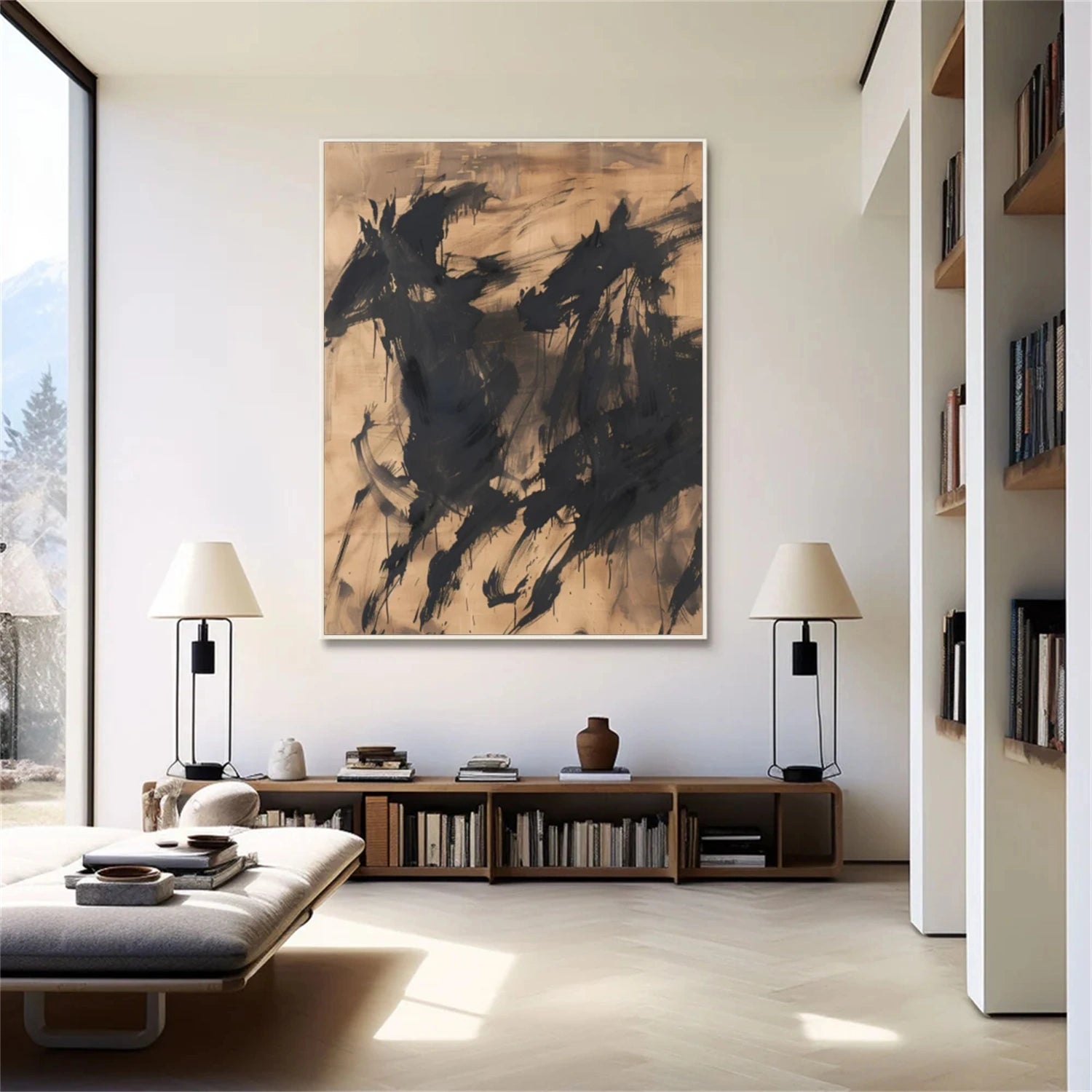 Abstract Horse Wall Art #AB 489
