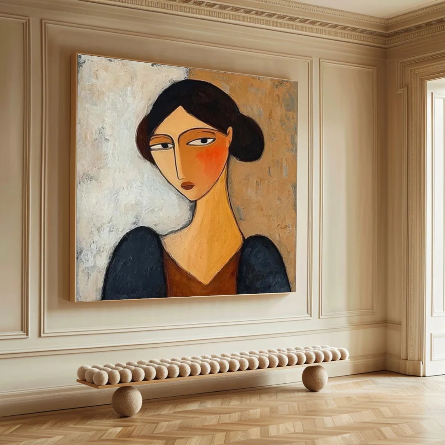 Colorful Abstract Portrait Wall Art #PT026