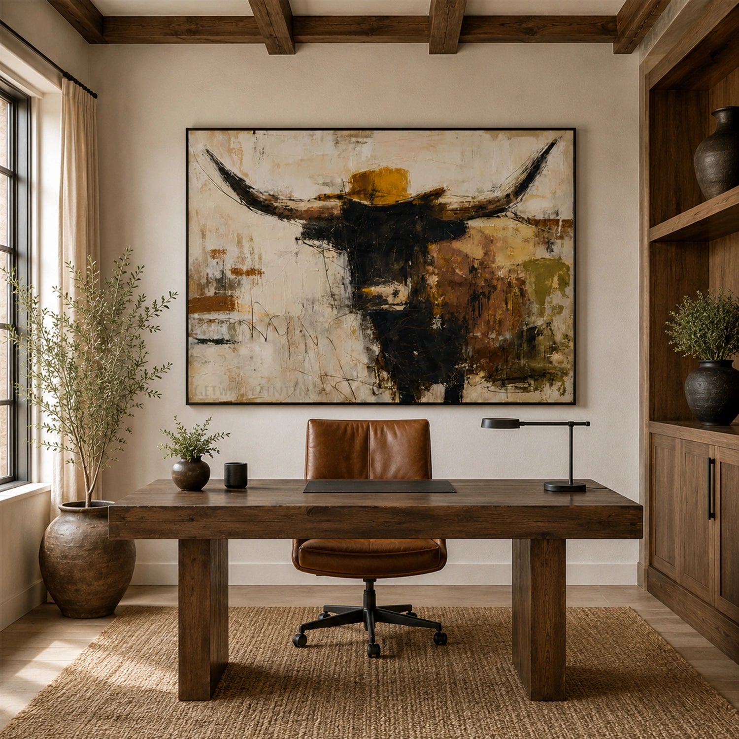 Abstract Animal Canvas Art #AP249