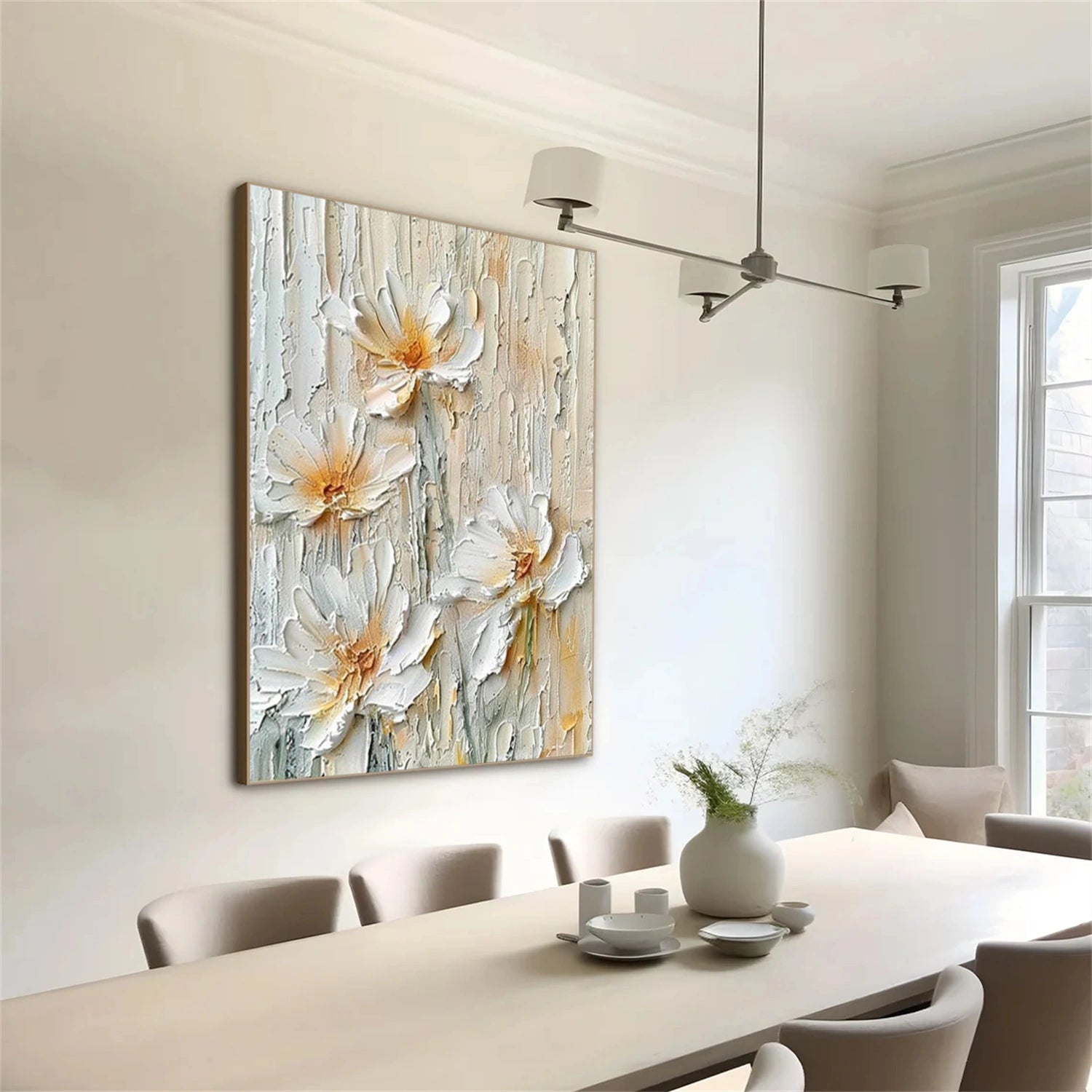 Flower & Tree Abstract Texture Canvas Art #FT 315
