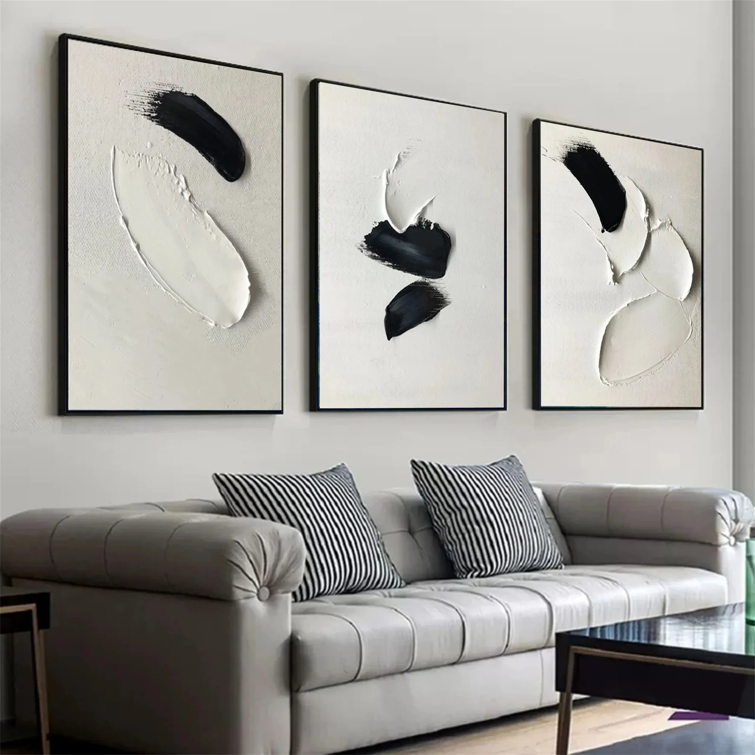Minimalistic Balance Canvas Painting Set of 3 #MM286