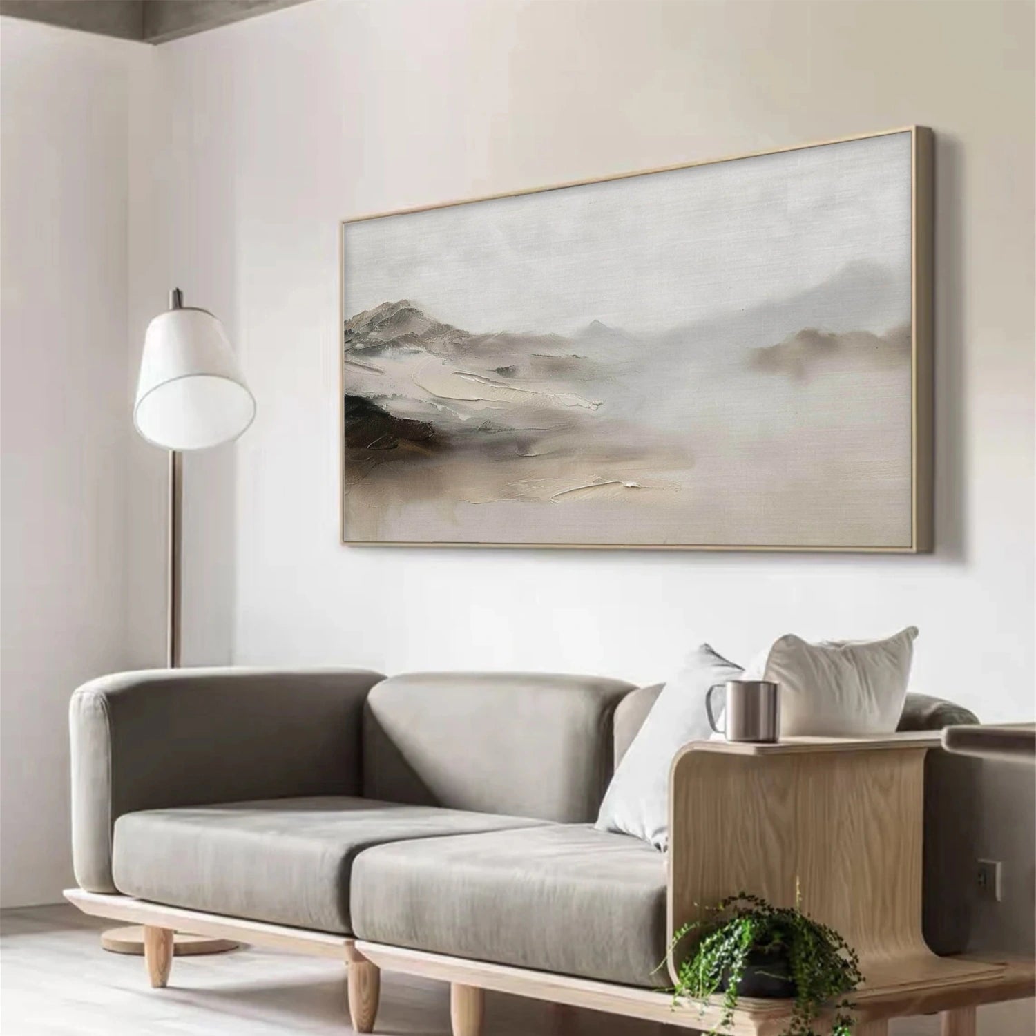Minimalist Mountain Texture Canvas # MM423