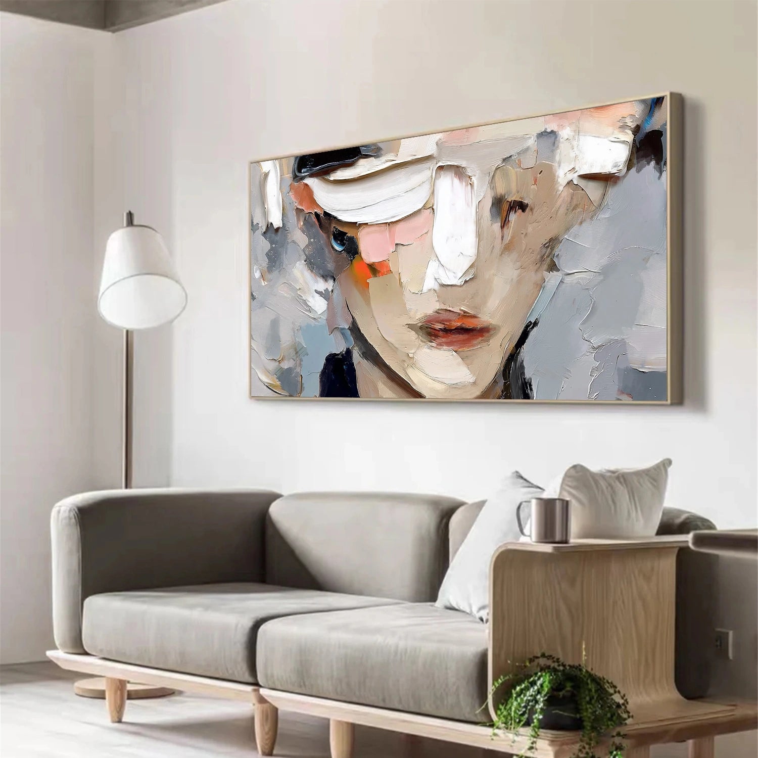 Abstract Portrait Texture Wall Art #PT 071