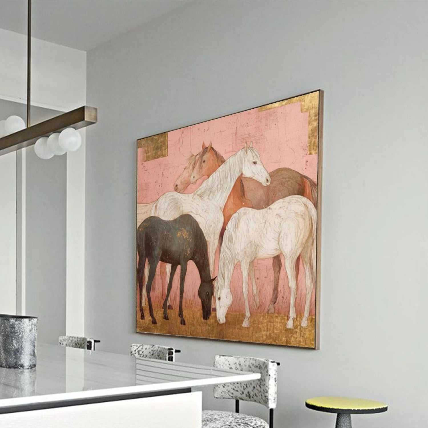 Abstract Animal Canvas Art #AP213