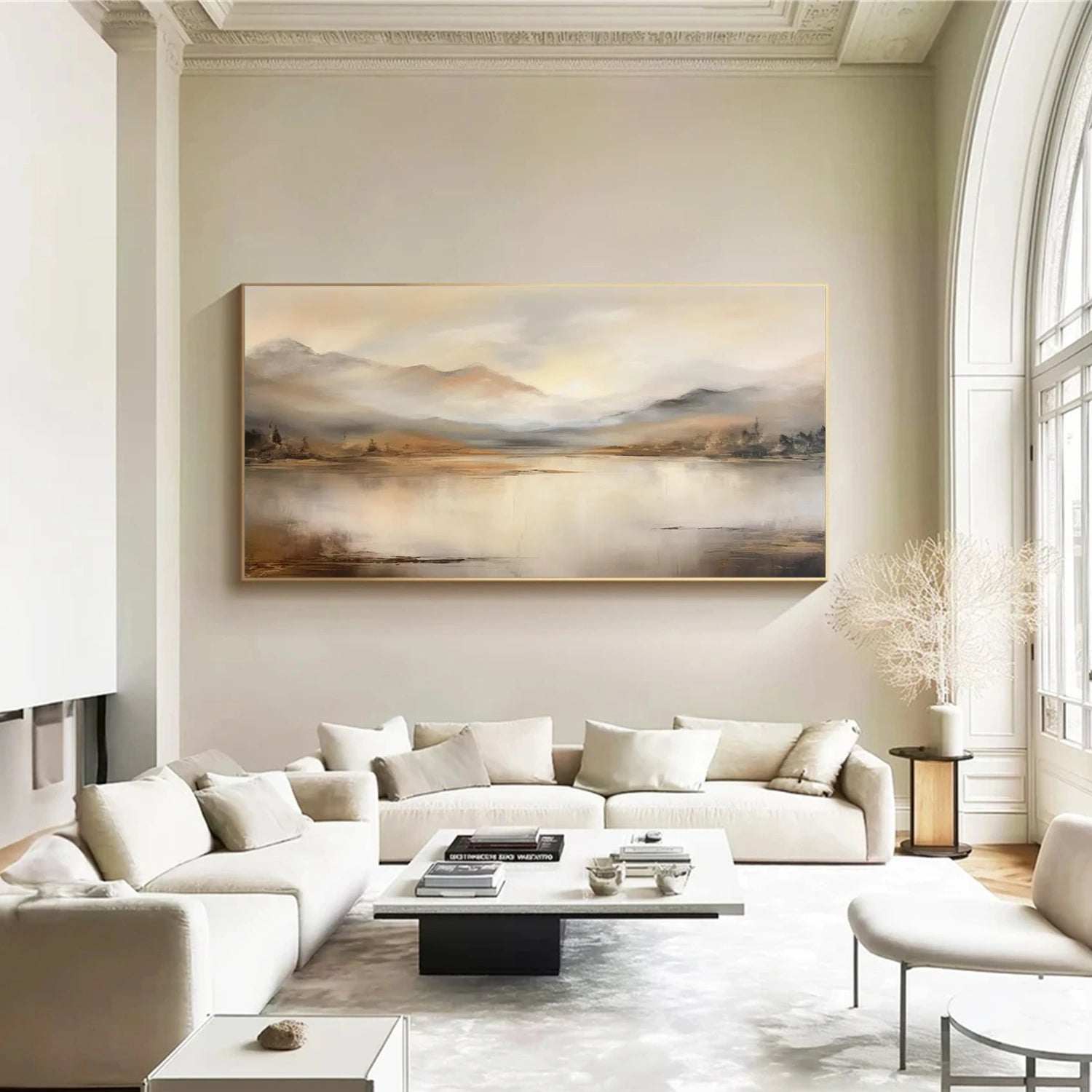 Abstract Mountain Canvas Art #MM319