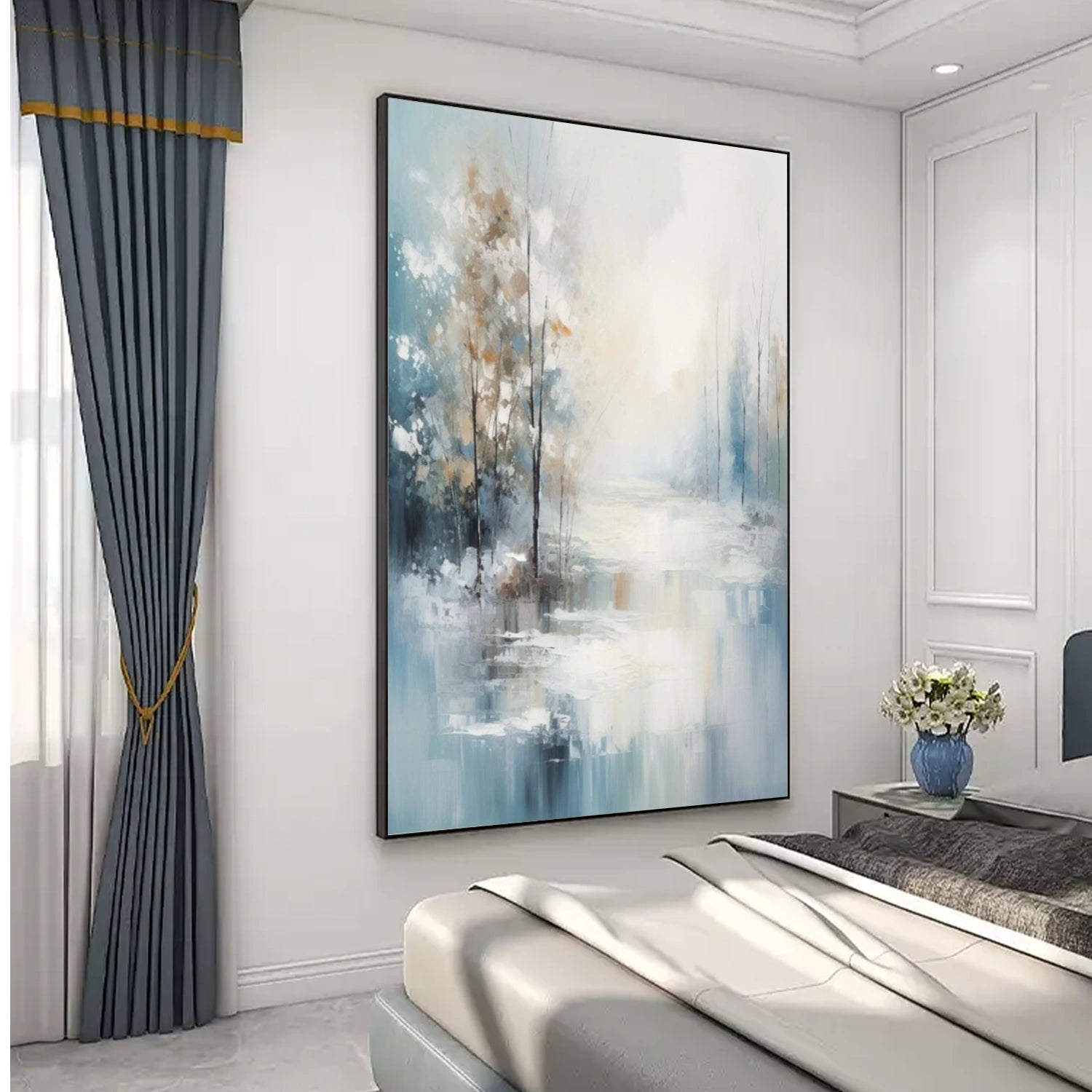 Flower & Tree Abstract Canvas Art #FT 262