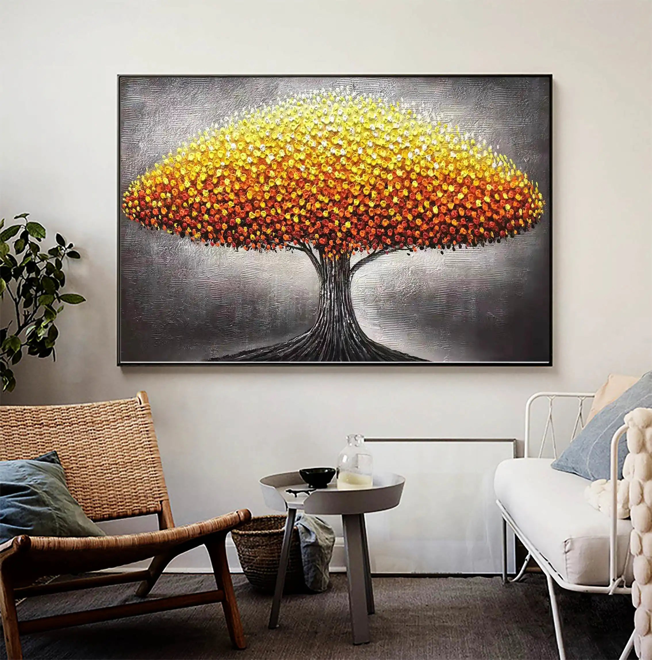 Flower And Tree Painting #FT 020