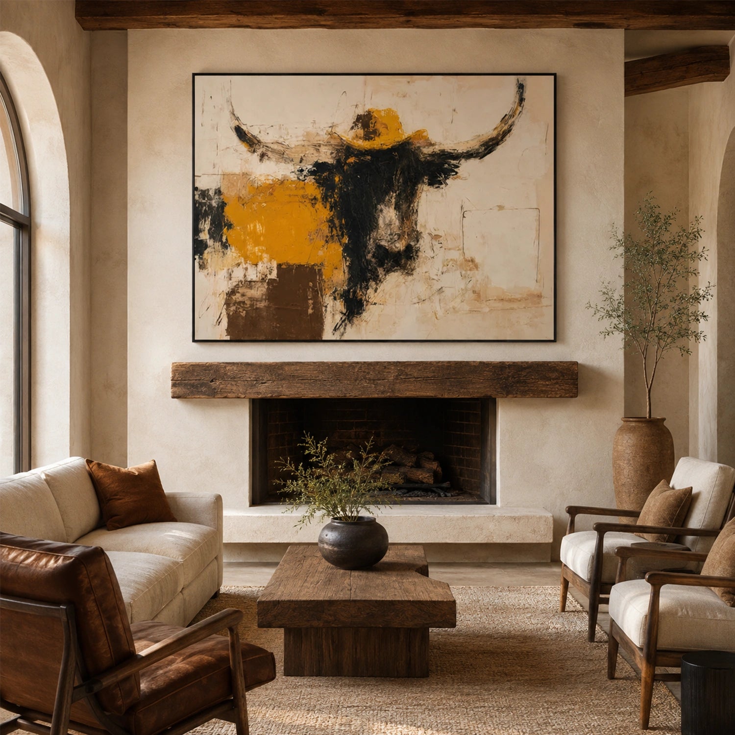Abstract Animal Canvas Art #AP250