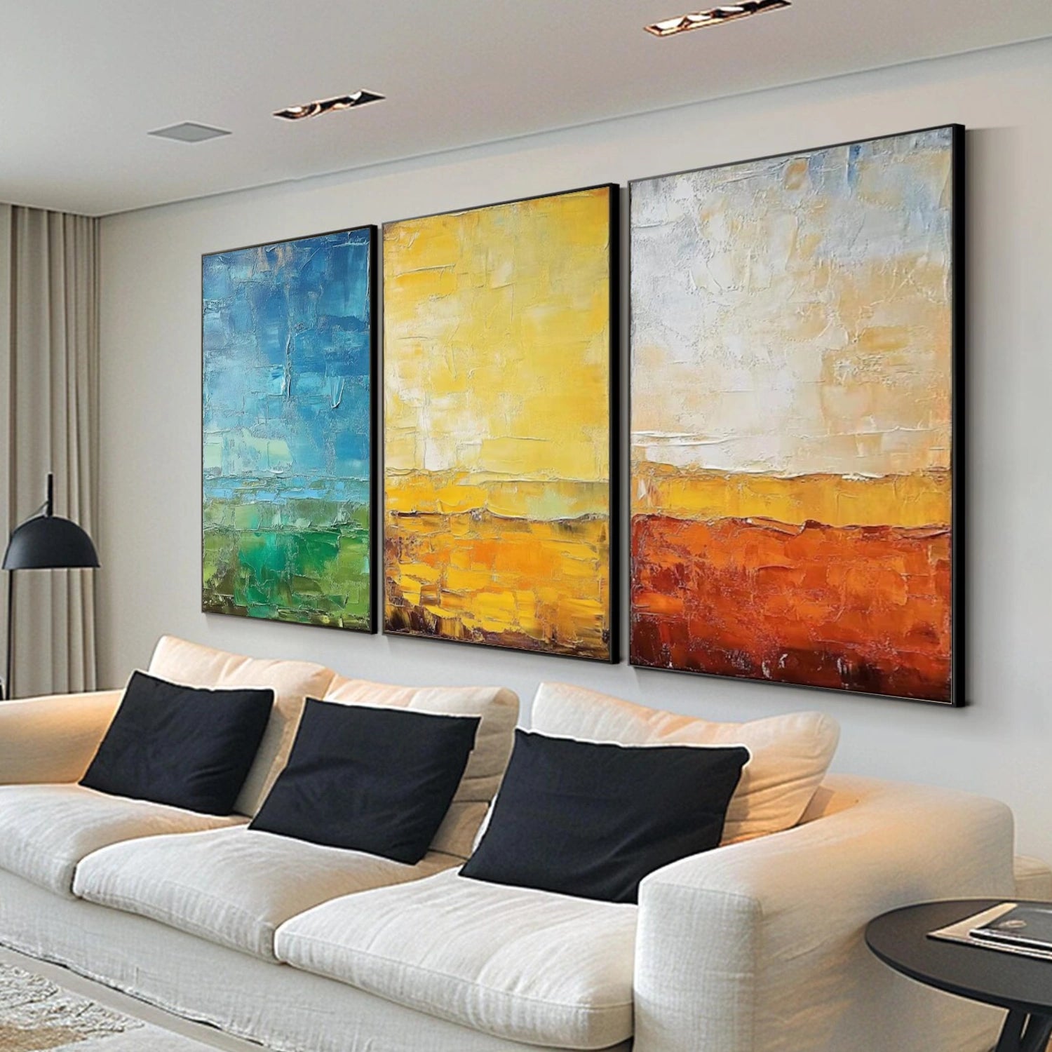 Colorful Abstract Texture Wall Art Set of 3 #AB620