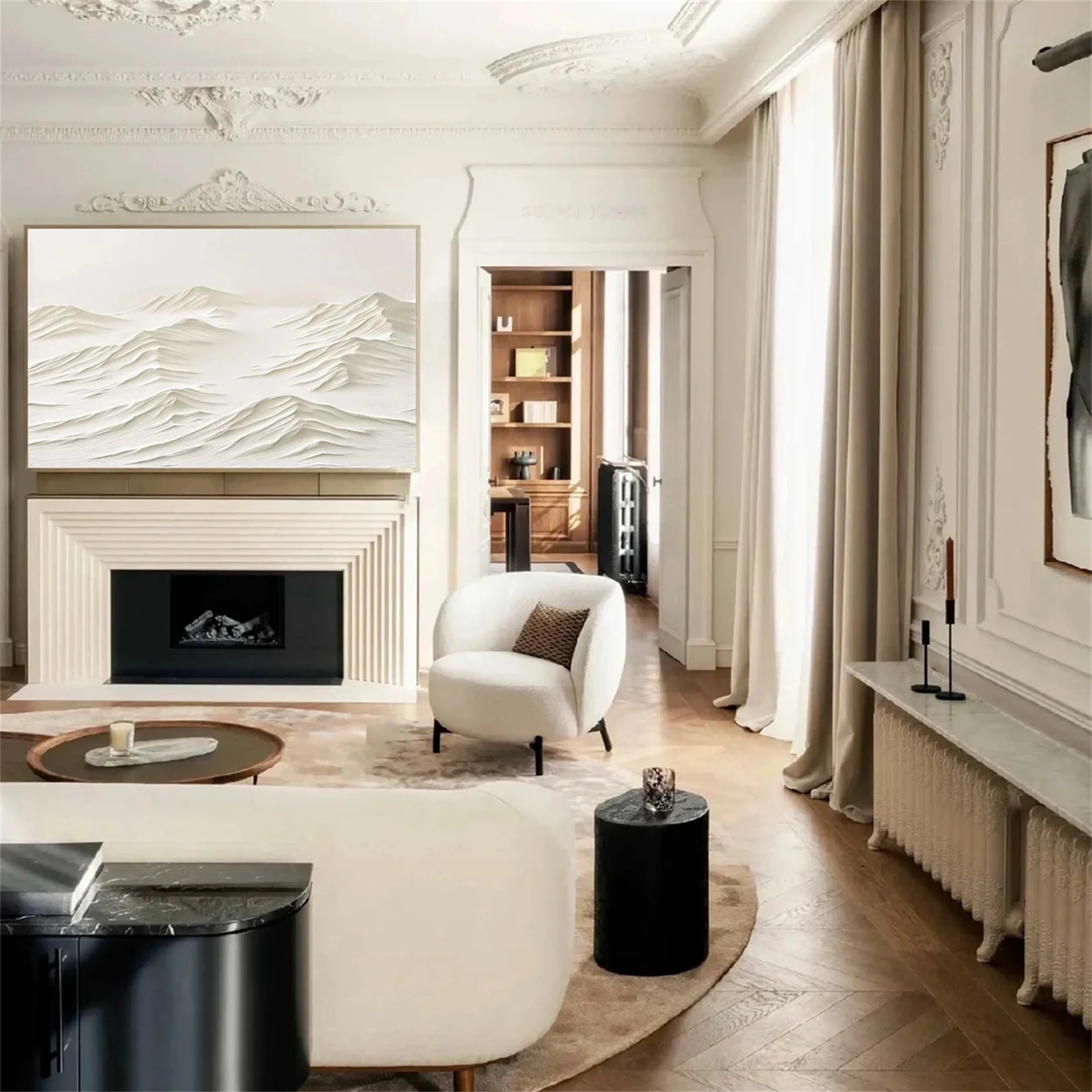 Plaster Art Minimalist Textured Painting #MM252