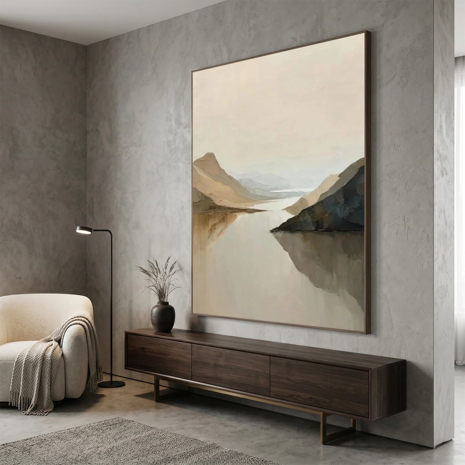 Minimalist Mountain Texture Canvas # MM439