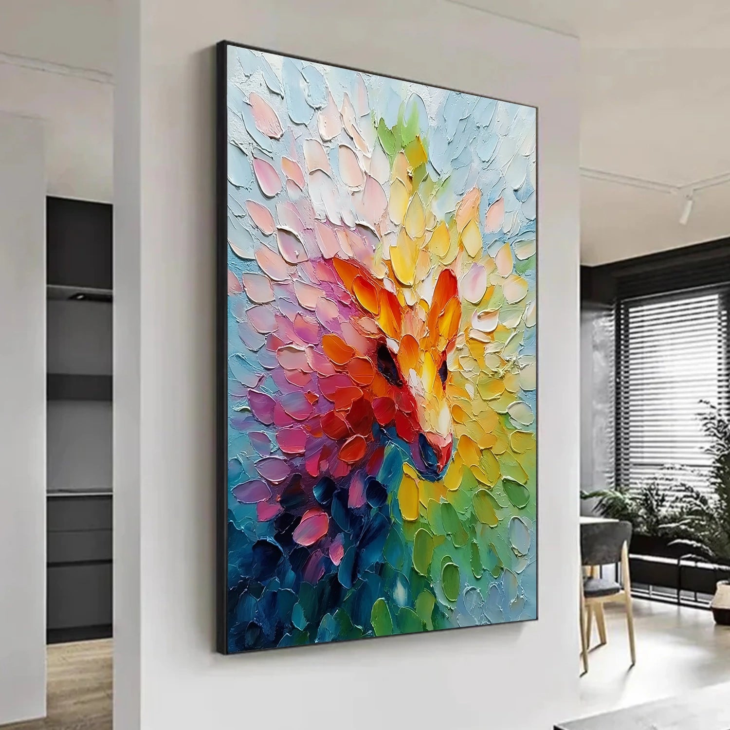 Colorful Abstract Textured Wall Art #AB 577