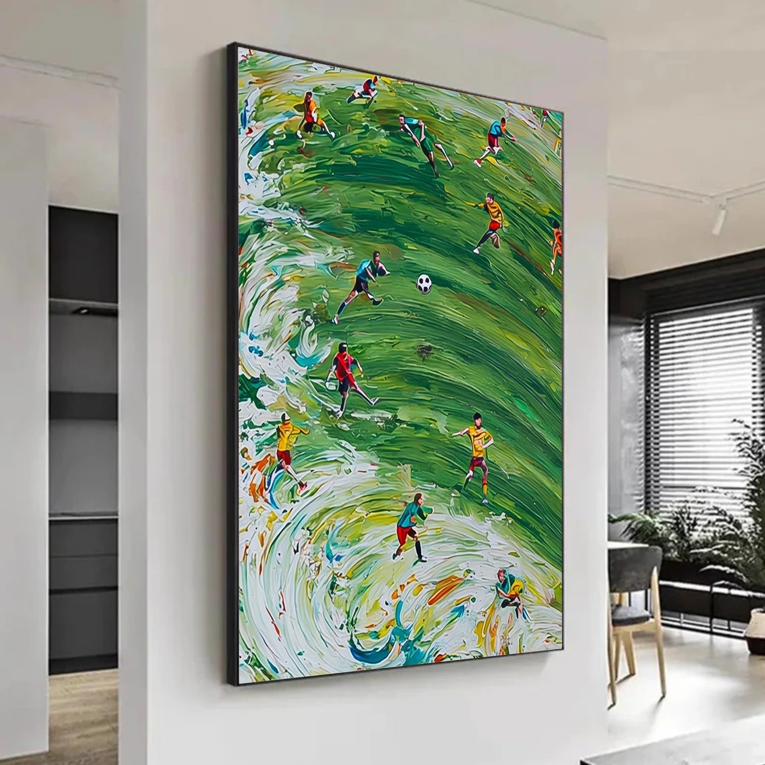 Football Sport Art Texture Painting Canvas #SA084