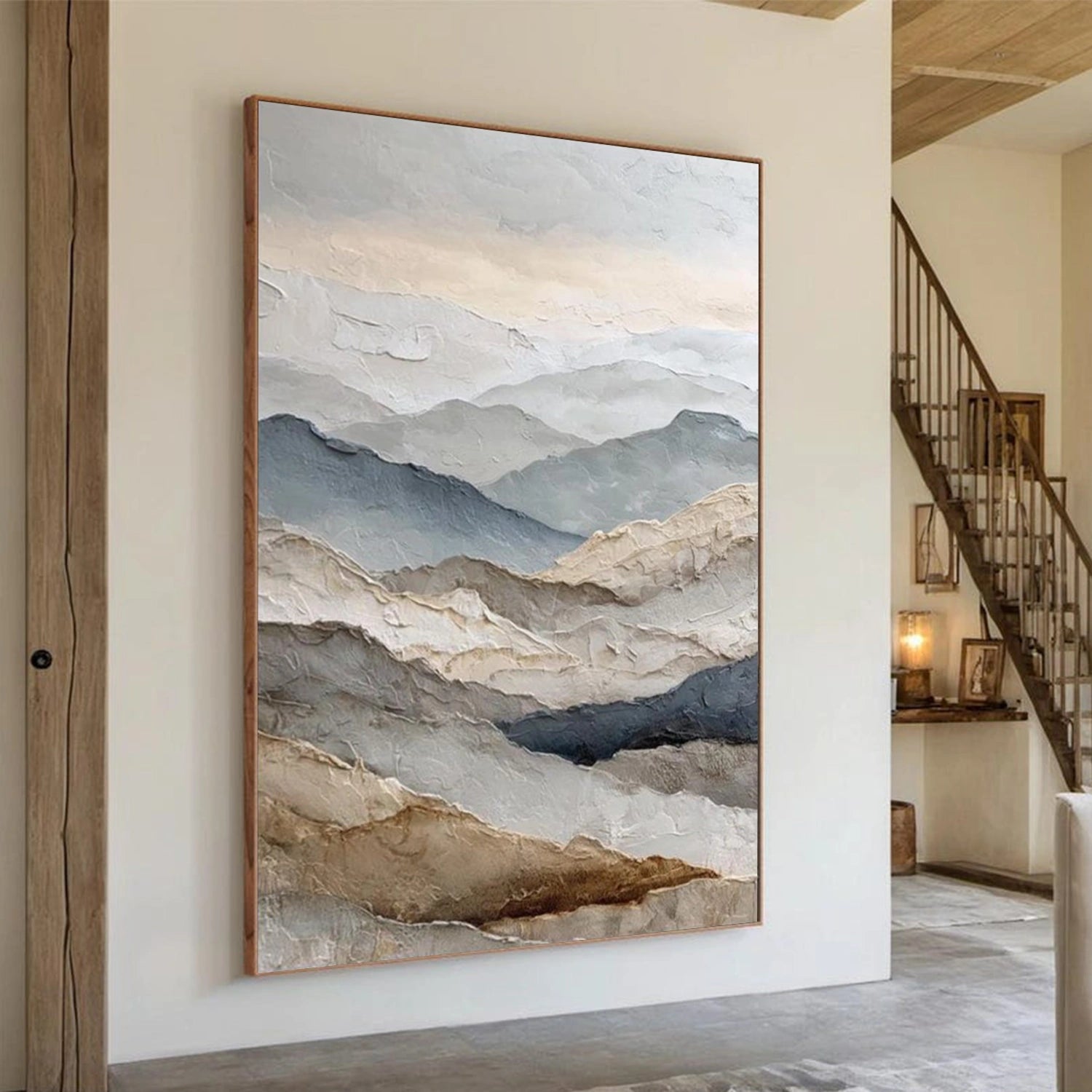 Minimalist Mountain Texture Canvas # MM409