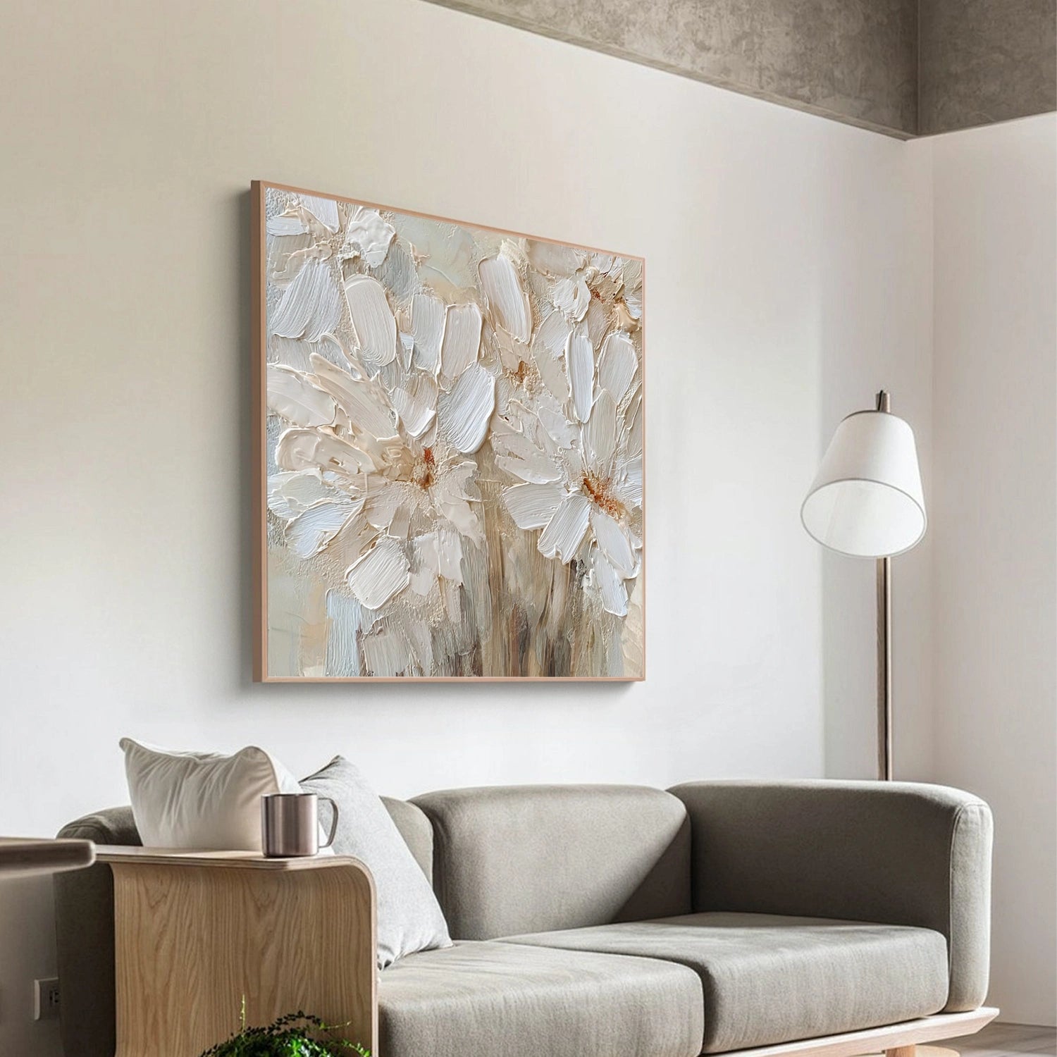 Flower & Tree Abstract Textured Canvas # FT 345