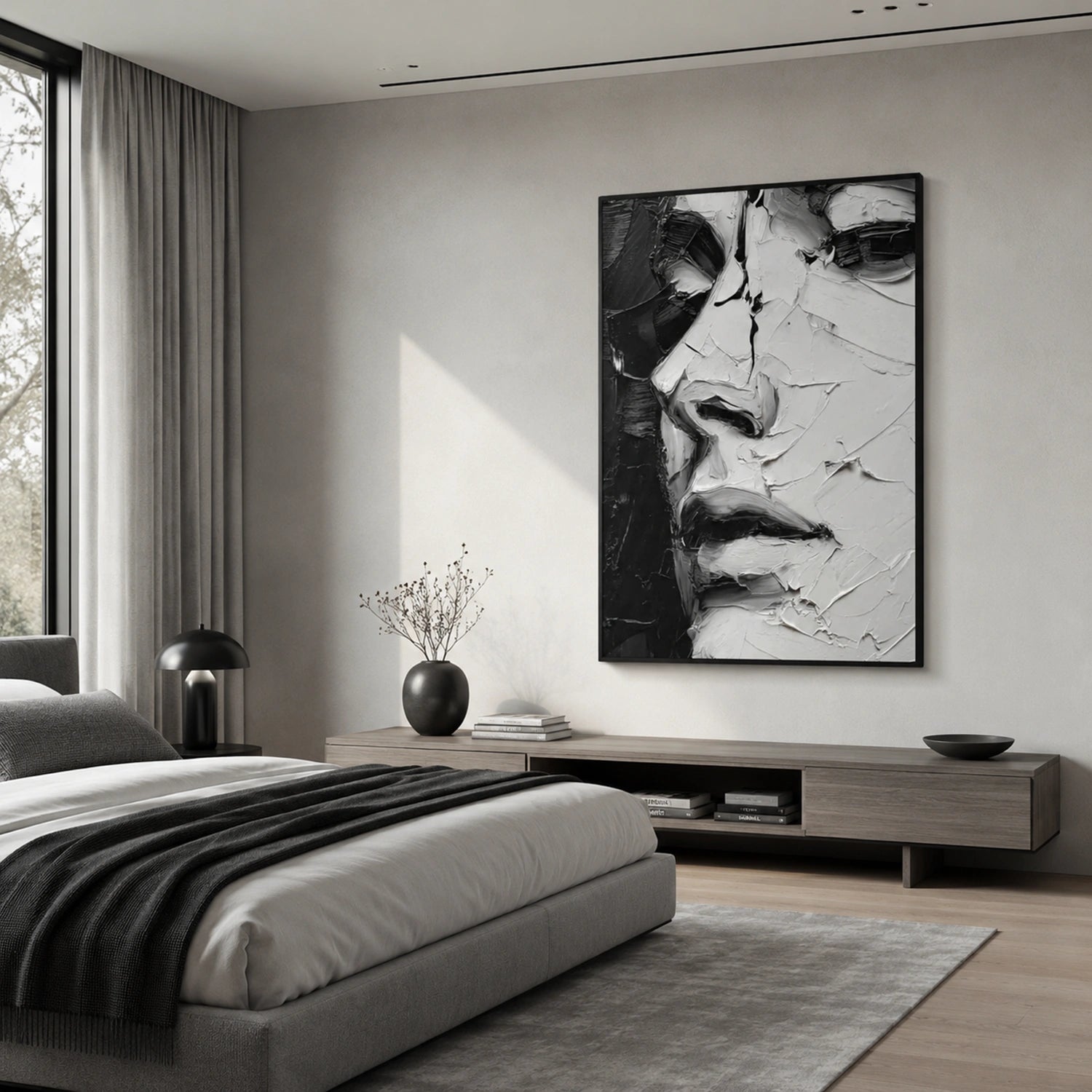 Abstract Portrait Texture Wall Art #PT 082