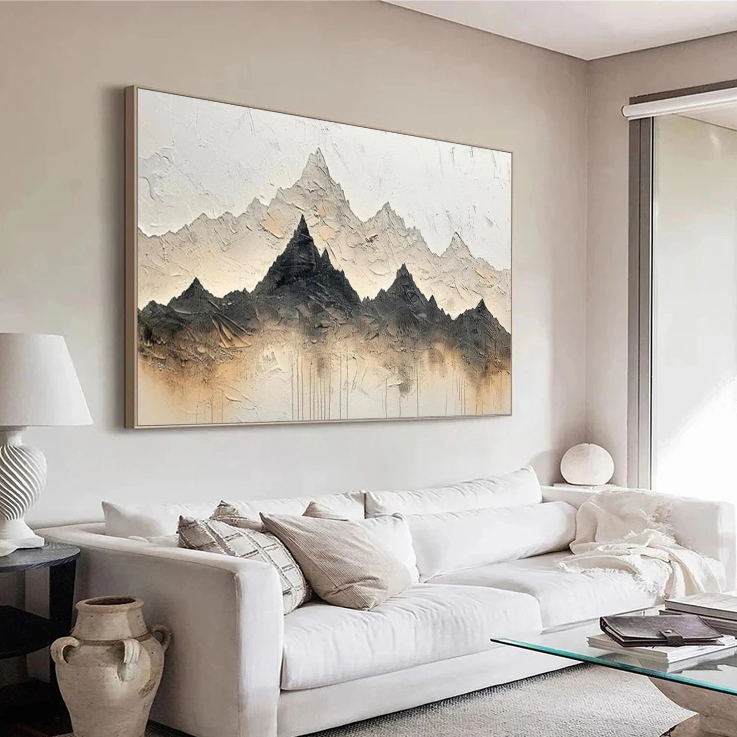 Minimalist Mountain Texture Canvas # MM403