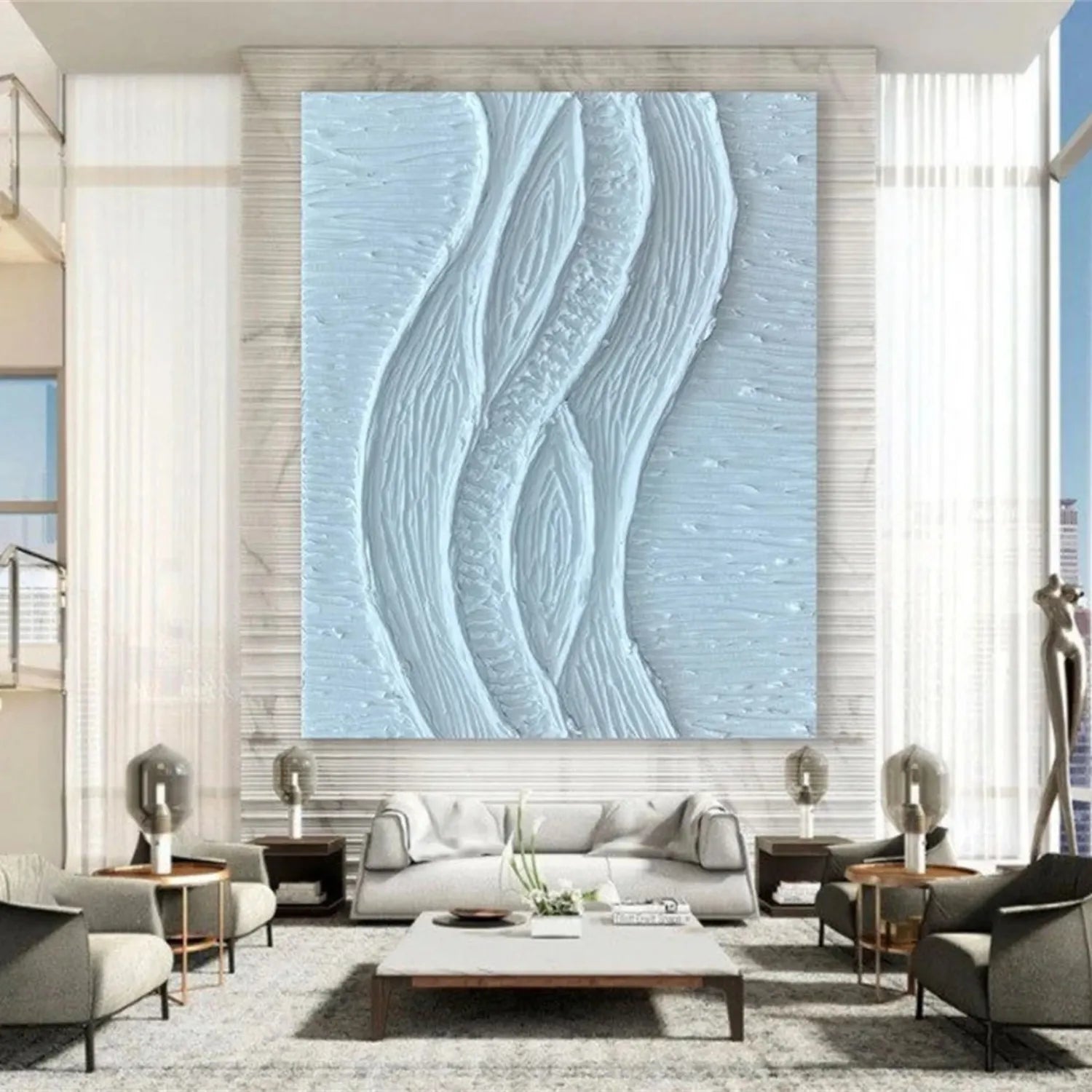 Plaster Art Minimalist Textured Painting #MM267