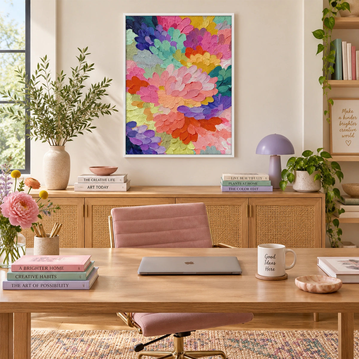 Flower & Tree Abstract Canvas # FT 421