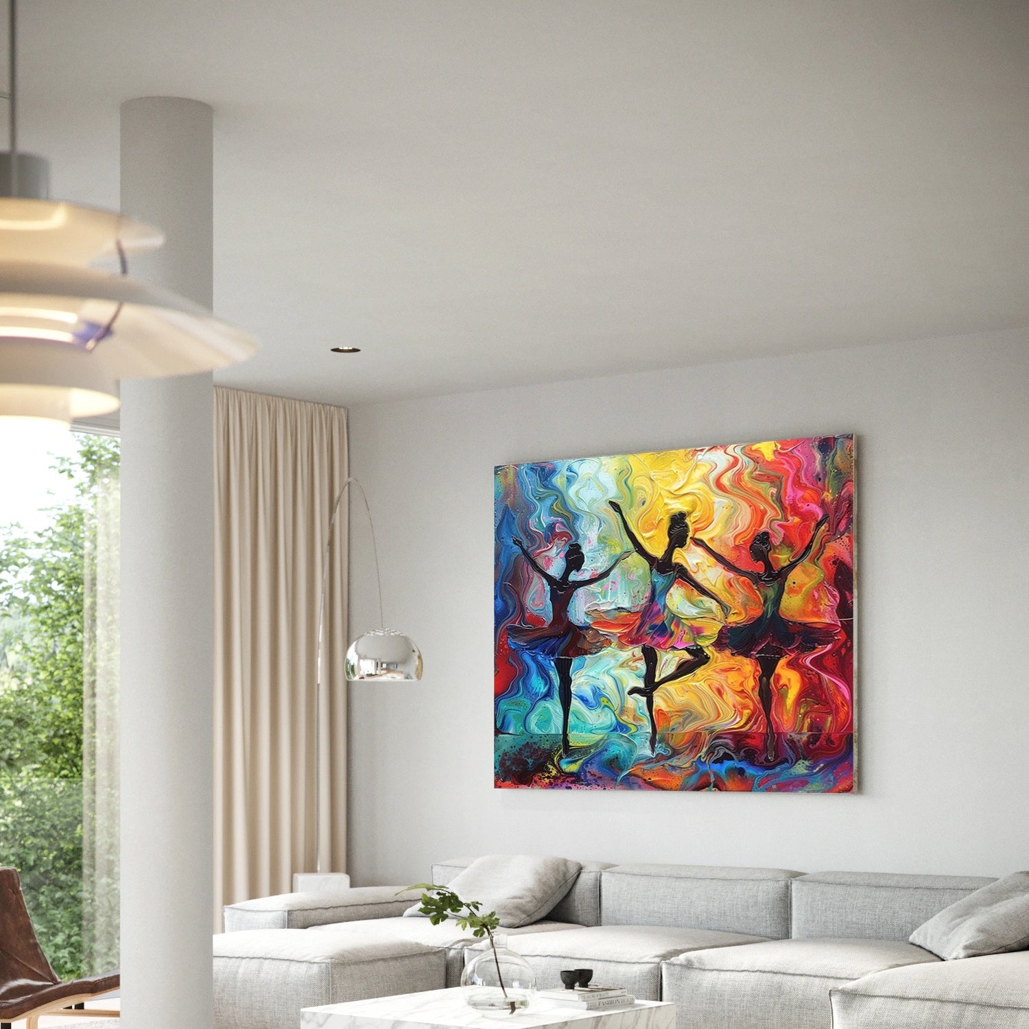 Colorful Abstract Portrait Wall Art #PT031