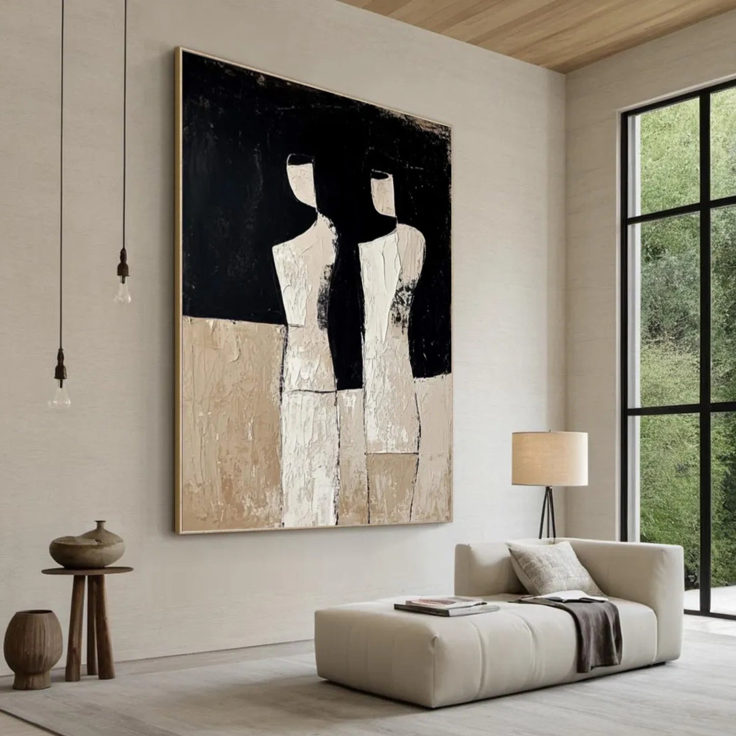 Contemporary Abstract Minimalist Textured Wall Art #CW047
