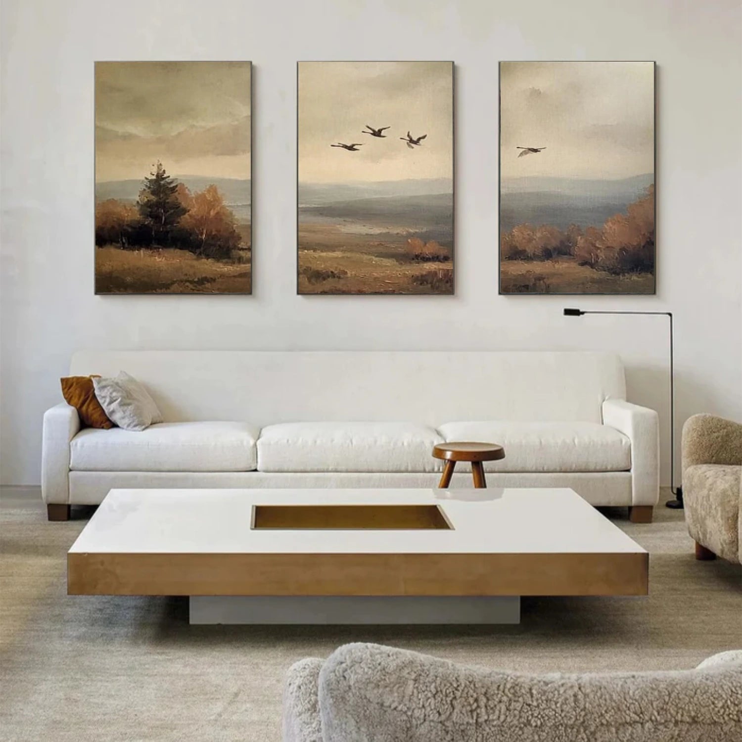 Abstract Urban Set of 3  Landscape Painting #UL 043
