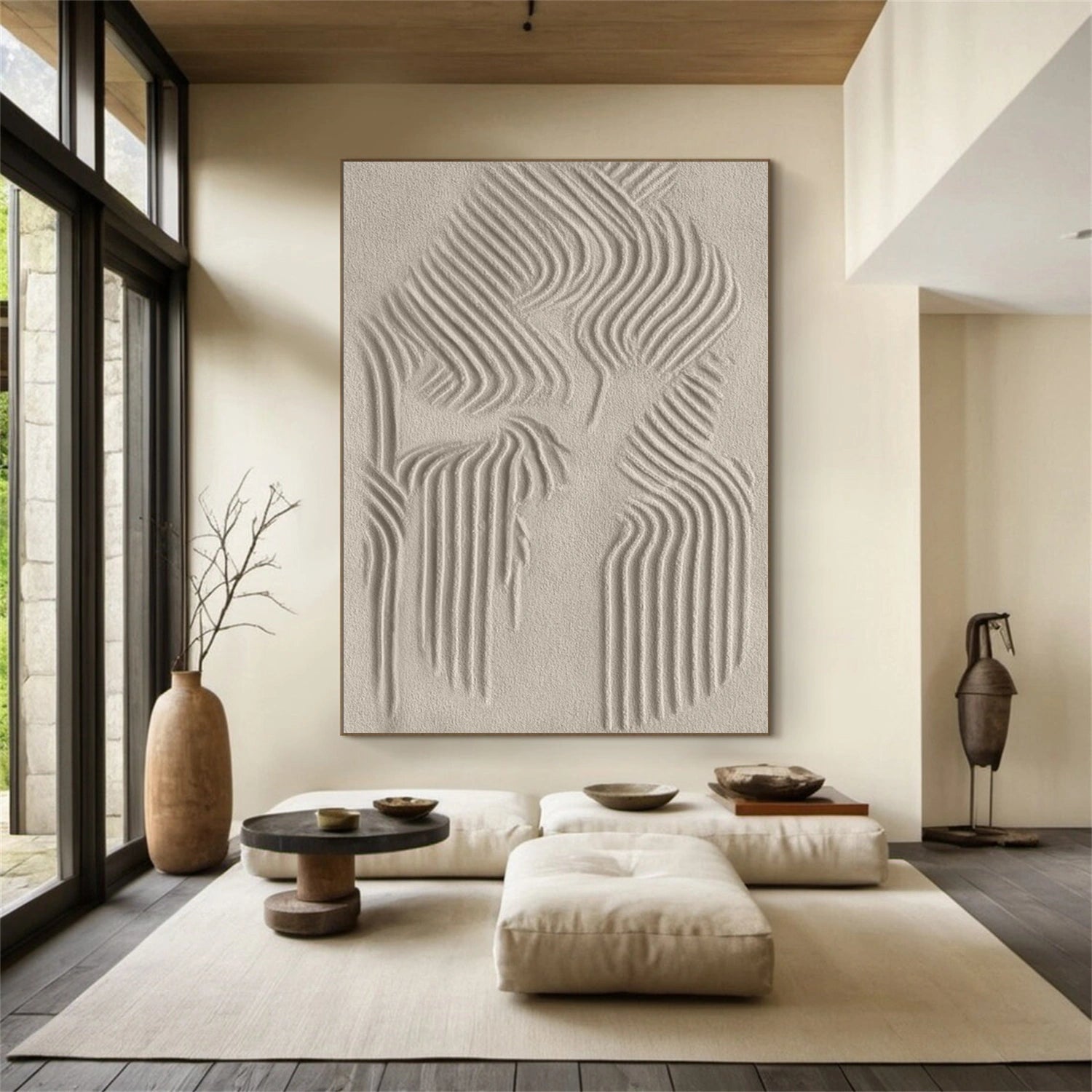 Beige & Brown Abstract #BB143