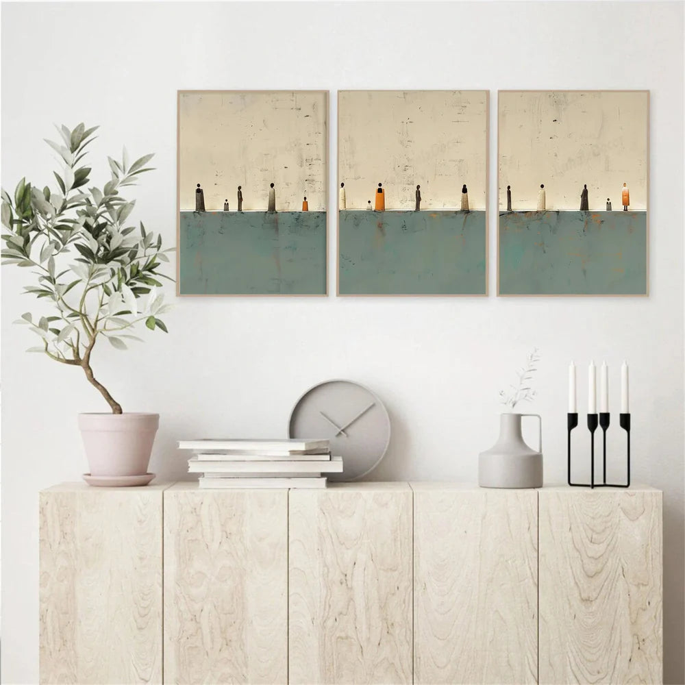 Abstract Set of 3 Wall Art#AB 442