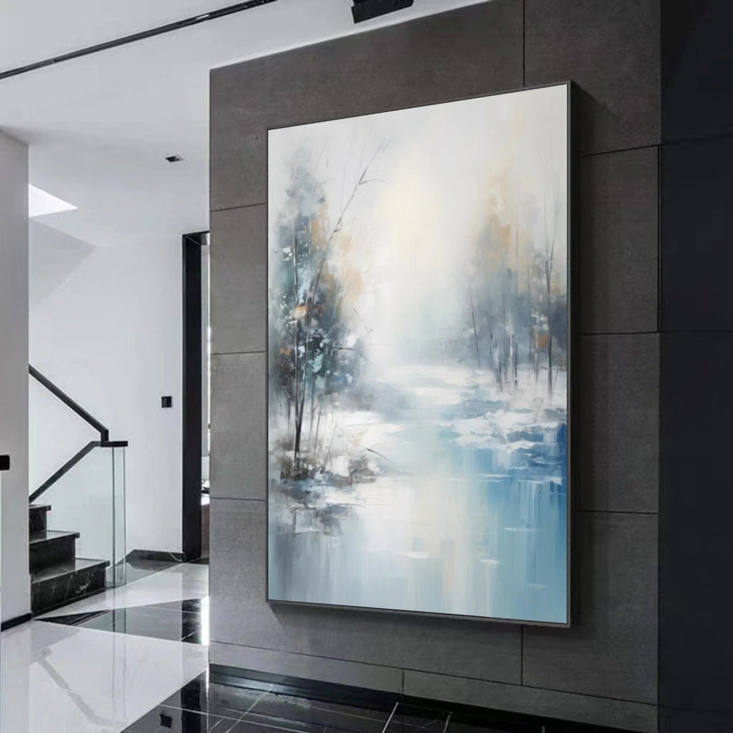 Flower & Tree Abstract Canvas Art #FT 265