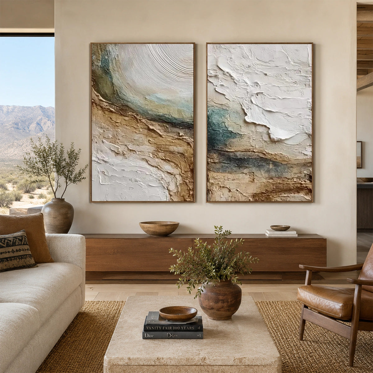 Abstract Wall Art Texture Set of 2 #AB 767