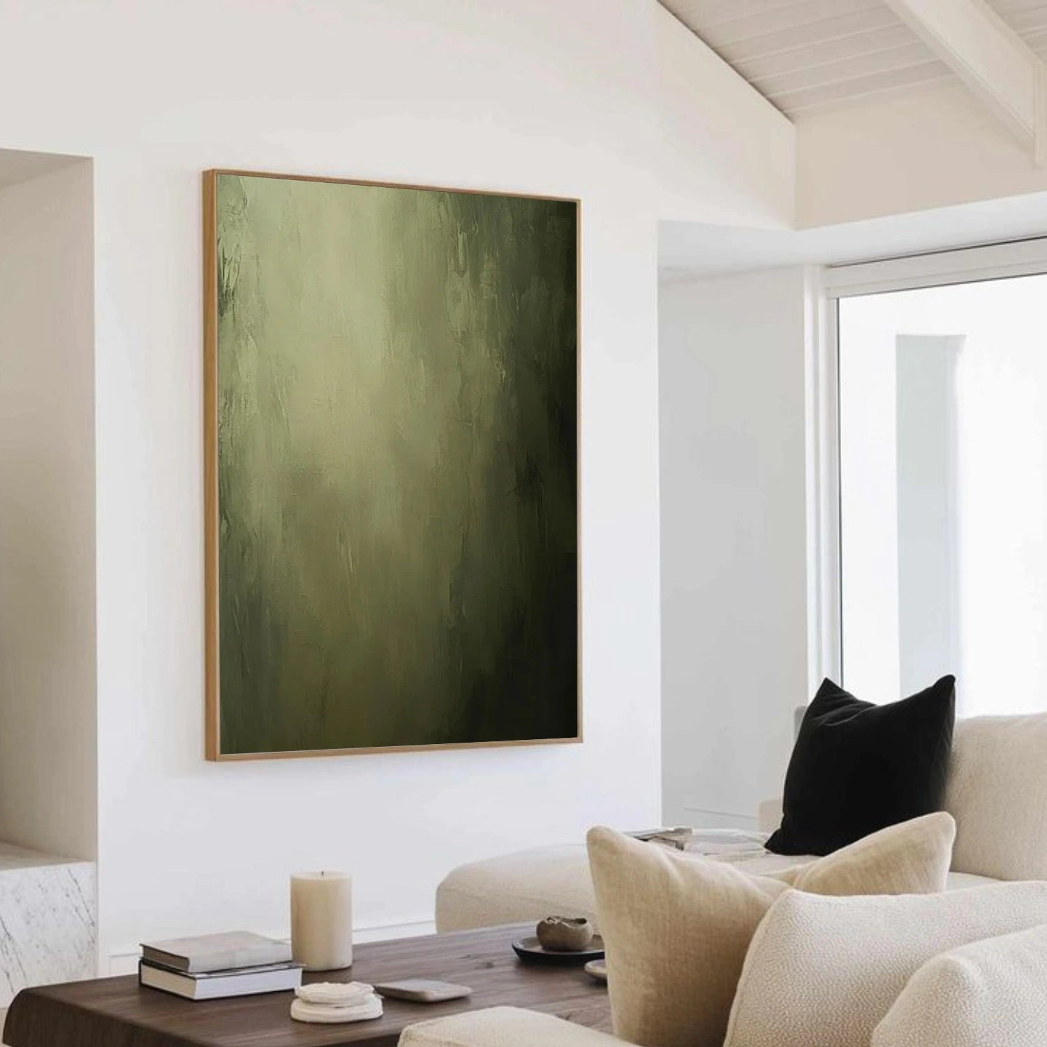 Blue & Green Abstract Wall Art #BG139